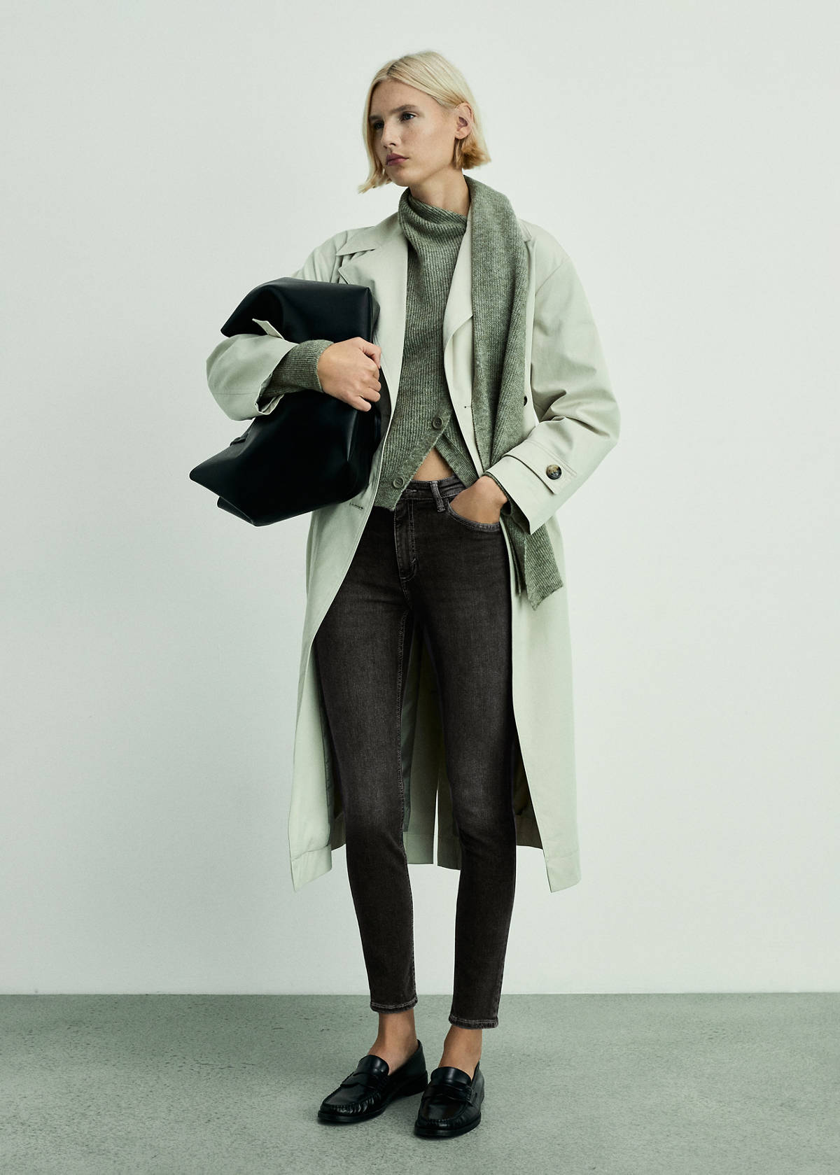 Mid-rise skinny jeans — Open Grey