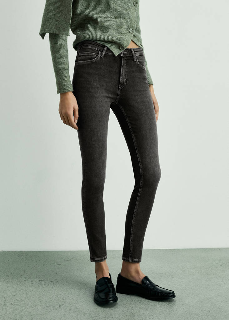 Mid-rise skinny jeans — Open Grey