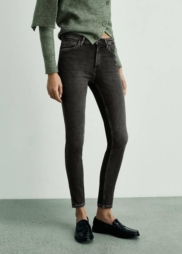 Mid-rise skinny jeans — Open Grey