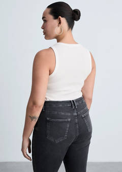 Mid-rise skinny jeans — Open Grey 7