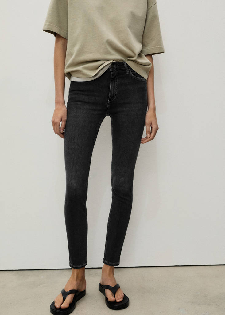 Mid-rise skinny jeans — Open Grey