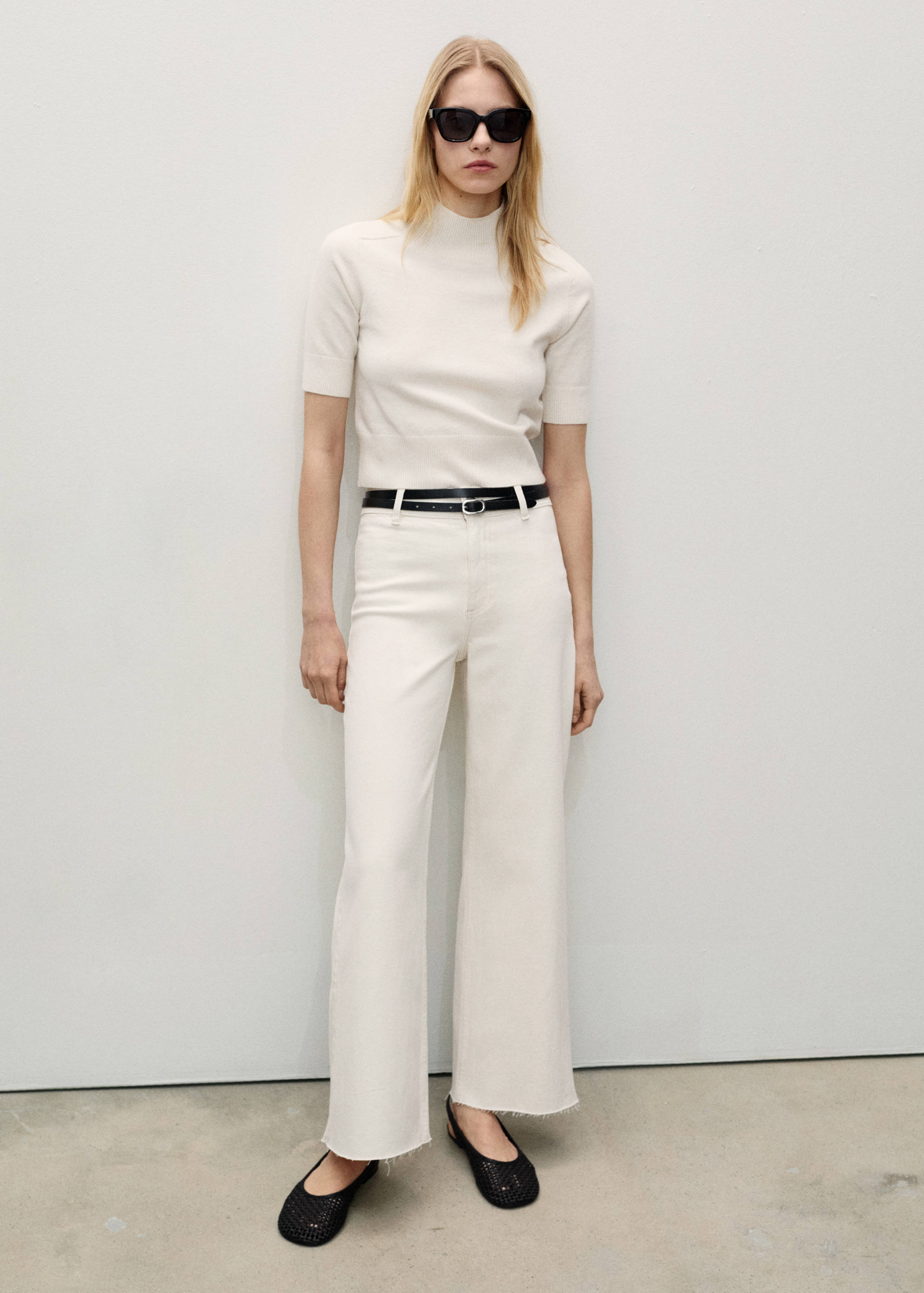 Culotte-Jeans mit hohem Bund Catherin - Allgemeine Ansicht