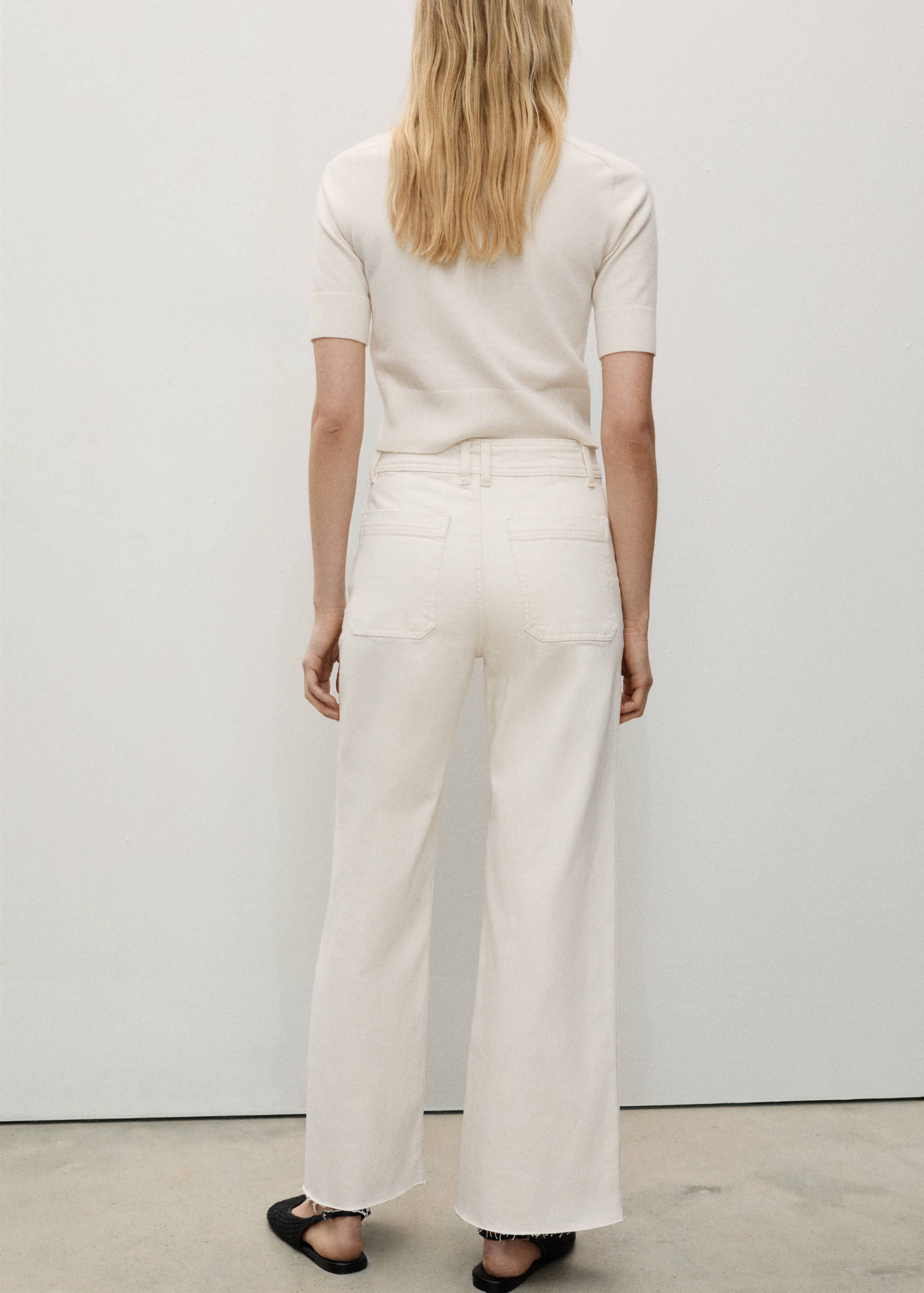 Culotte-Jeans mit hohem Bund Catherin - Rückseite des Artikels