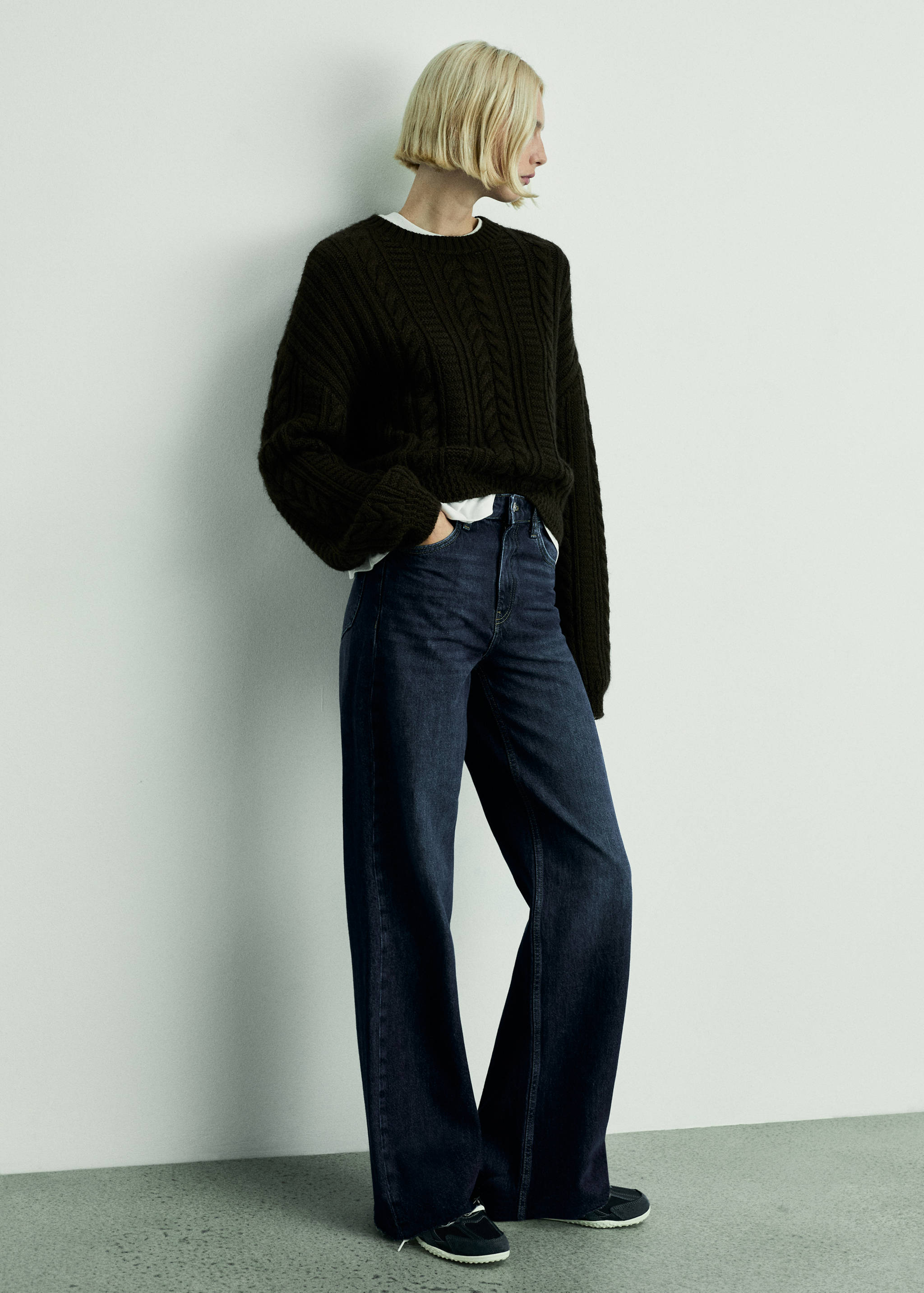 Danila high-waisted wide leg jeans - General plane