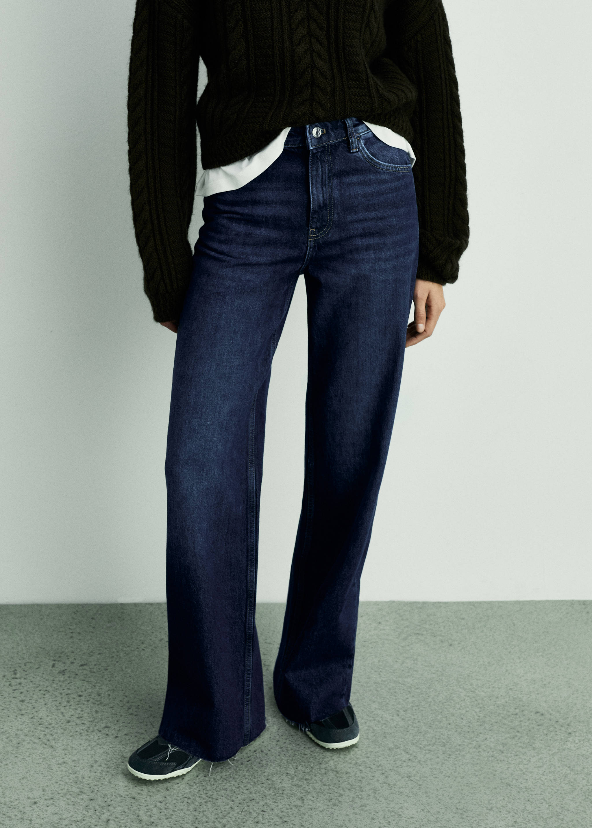 Danila high-waisted wide leg jeans - Medium plane