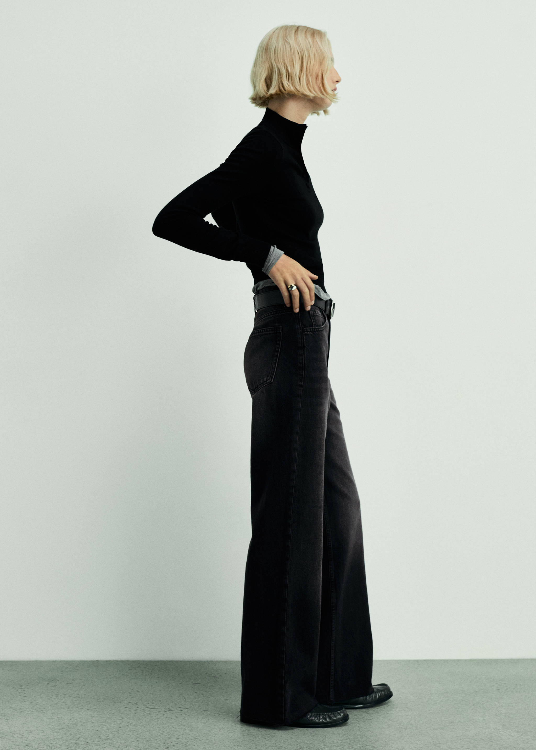 Danila high-waisted wide leg jeans - General plane