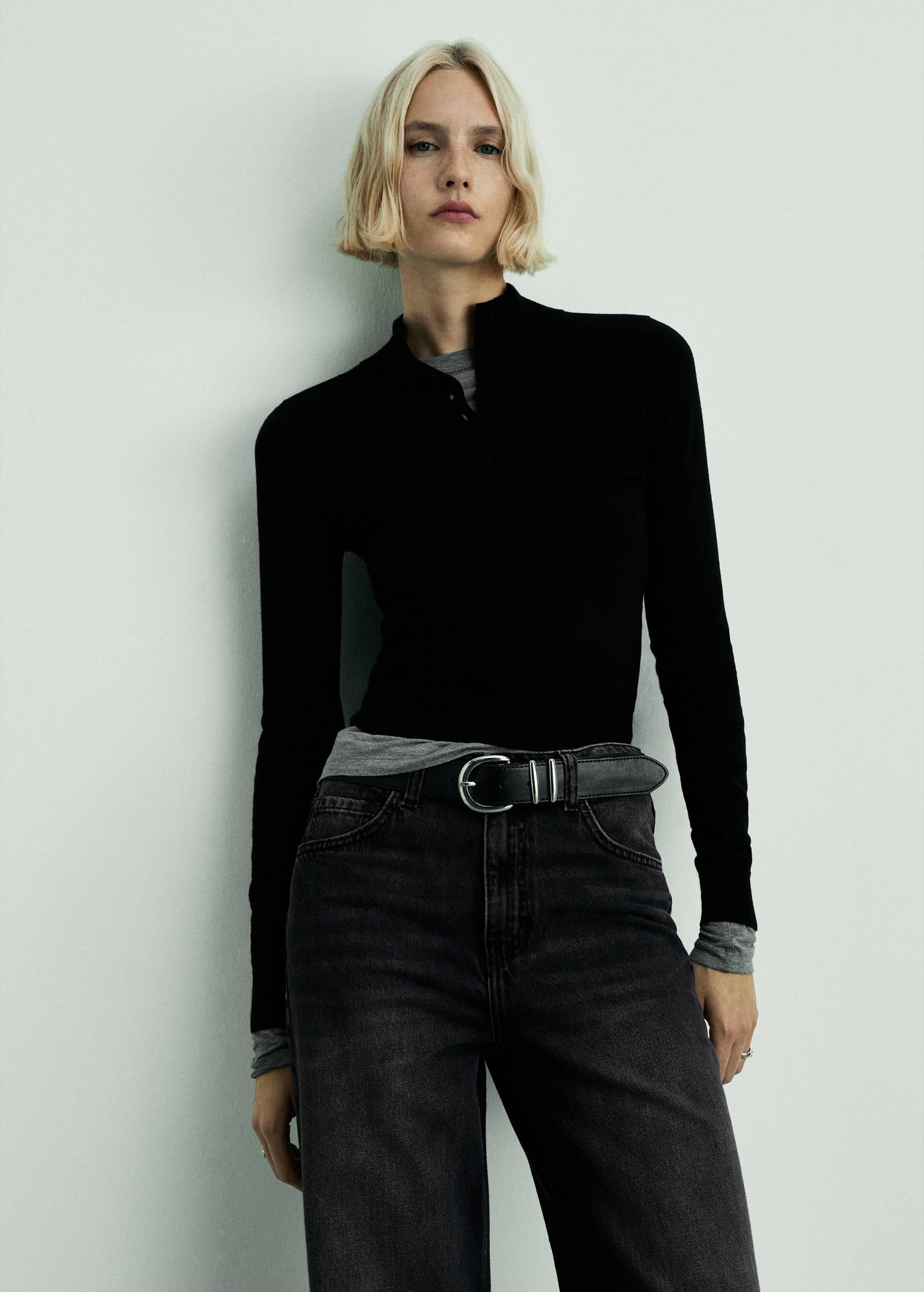 Danila high-waisted wide leg jeans - Details of the article 1