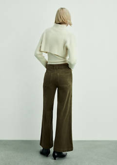 Catherin culotte corduroy trousers — Khaki 3