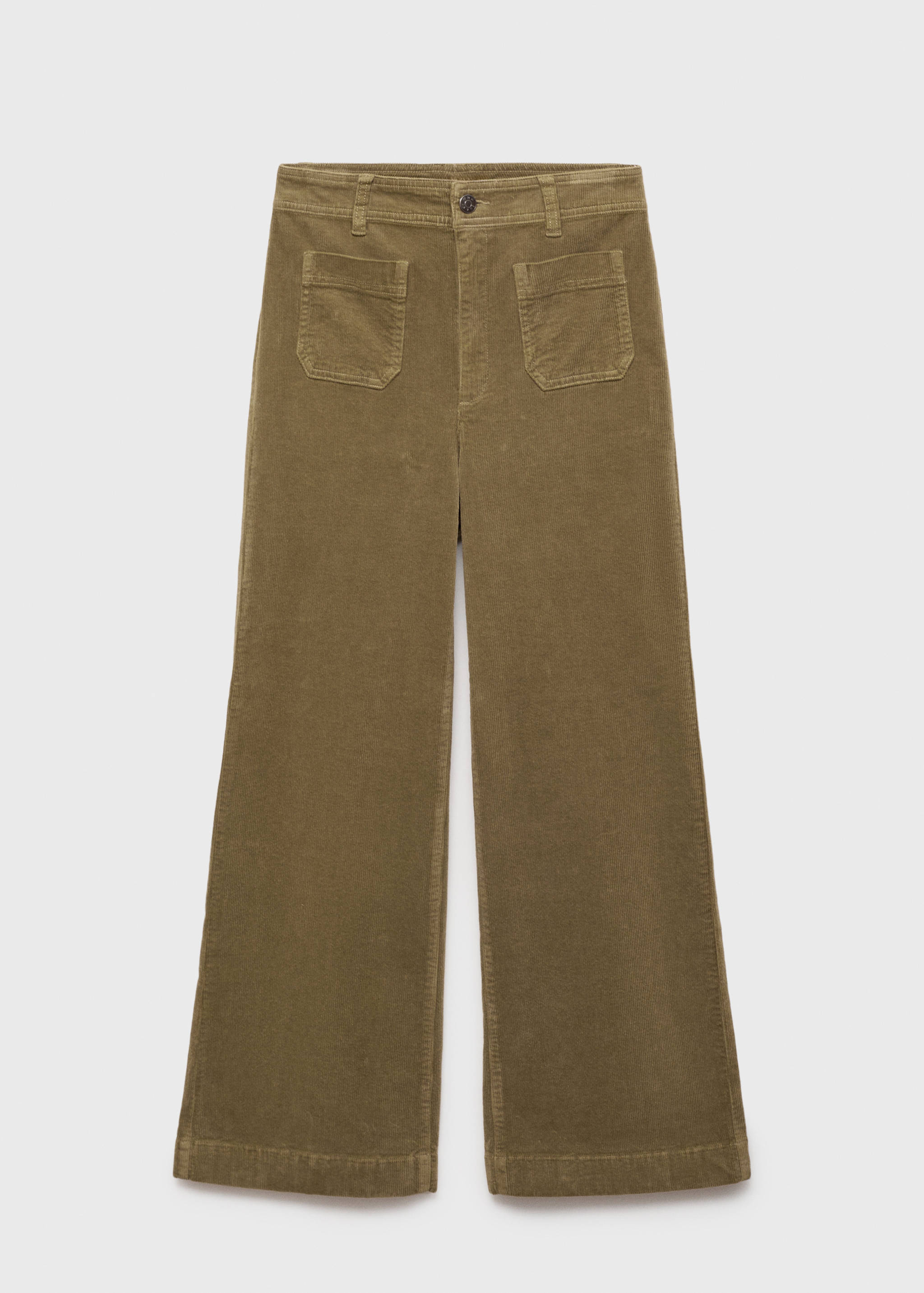 Pantalon Catherin style jupe-culotte velours côtelé - Article sans modèle