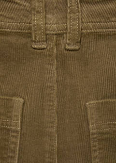 Catherin culotte corduroy trousers — Khaki 7