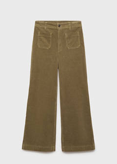 Catherin culotte corduroy trousers — Khaki 5
