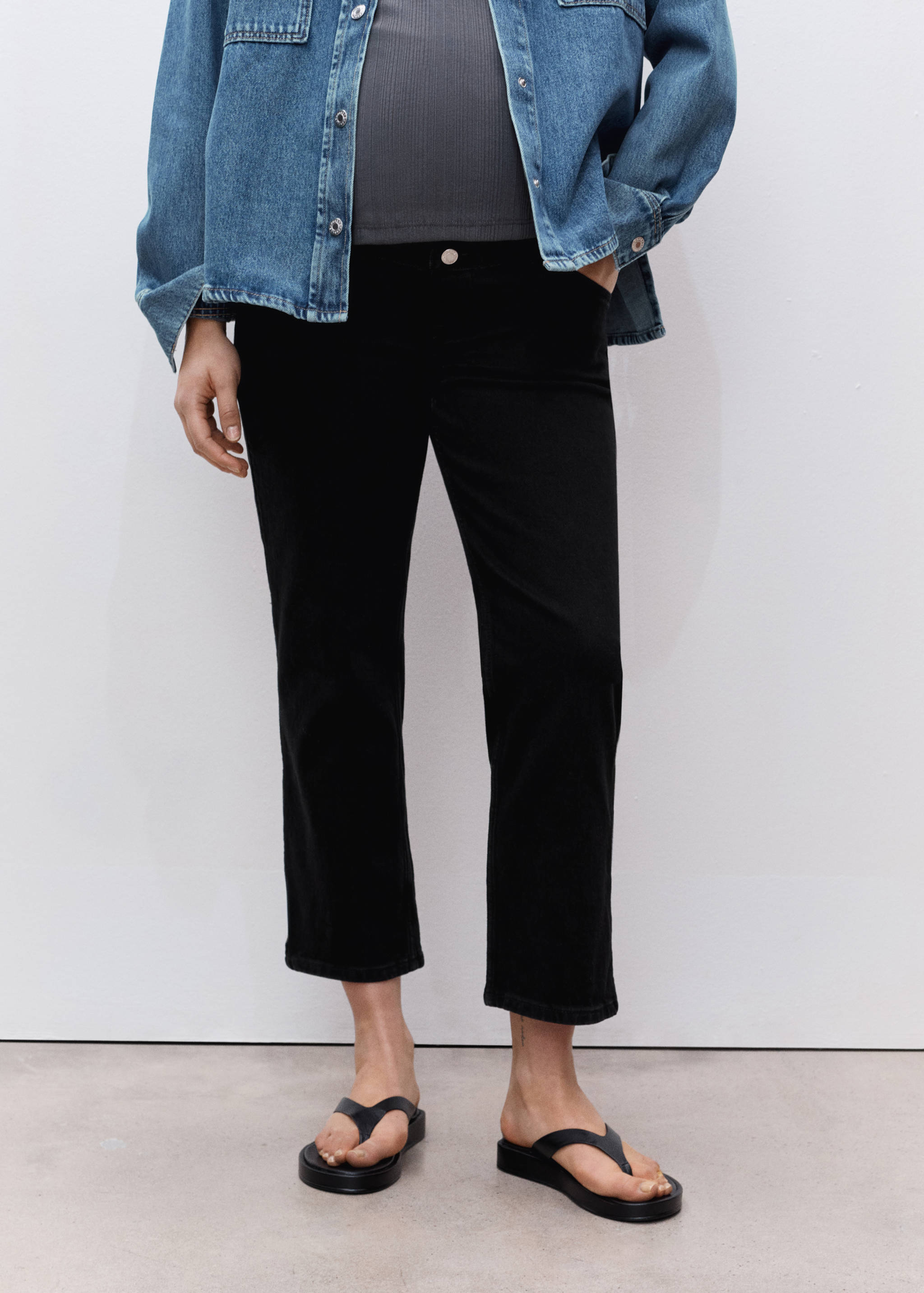 Maternity Straight Jeans - Medium plane