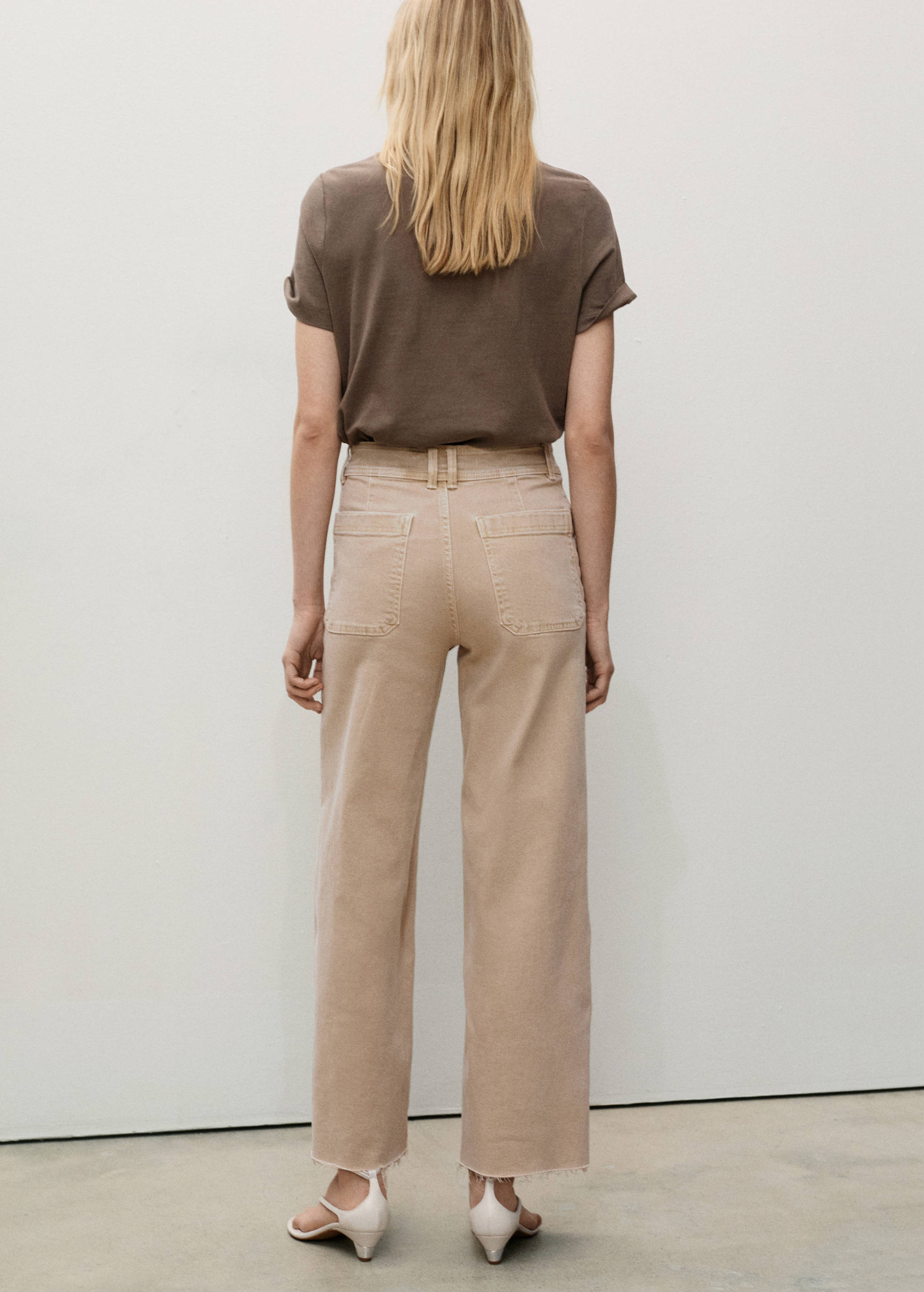 Jeans Catherin culotte tiro alto - Reverso del artículo