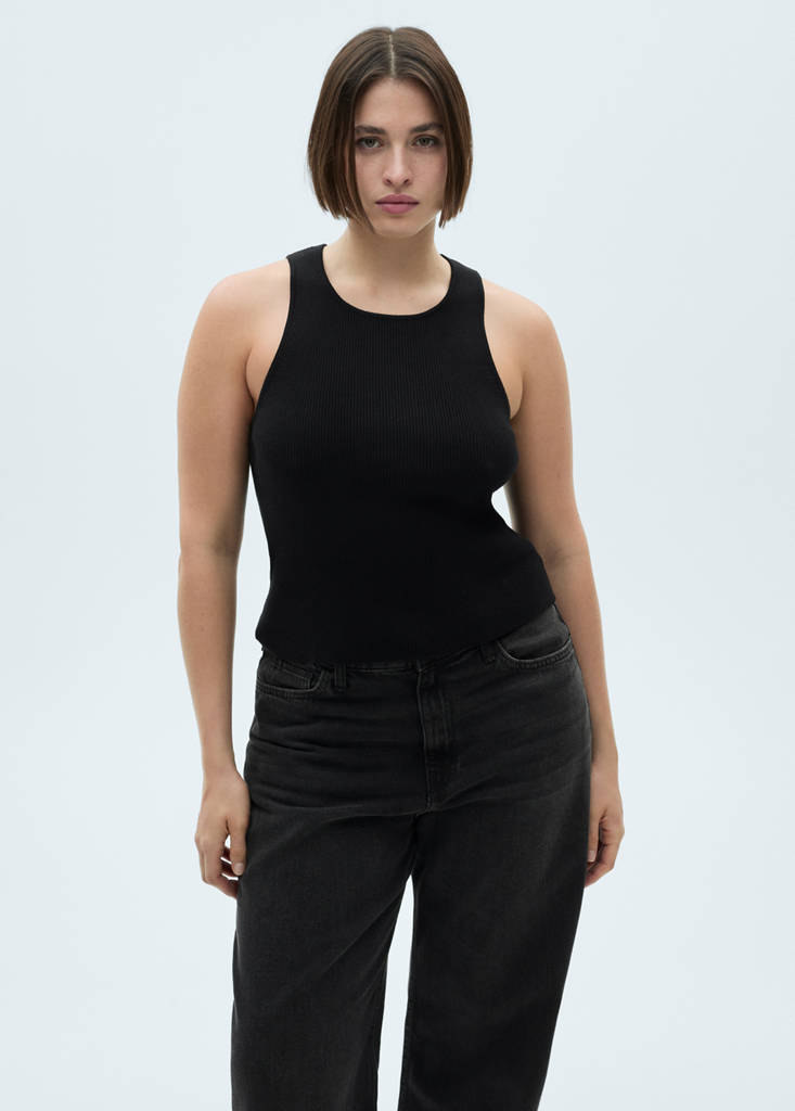 Fiona flared mid-rise jeans — Black denim