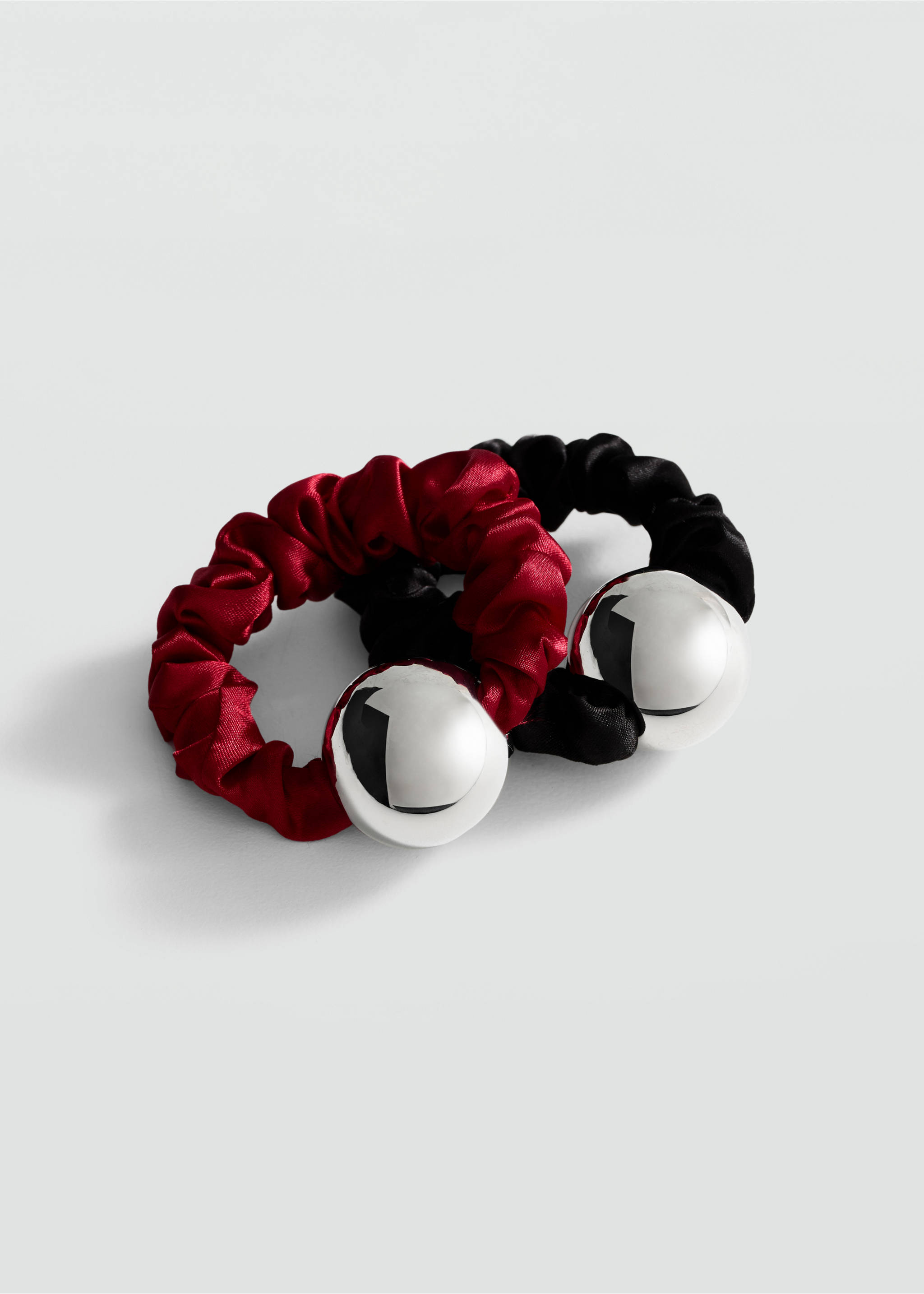 Pack 2 gomas esfera - Plano medio, Negro. Ref: 87000279-00.