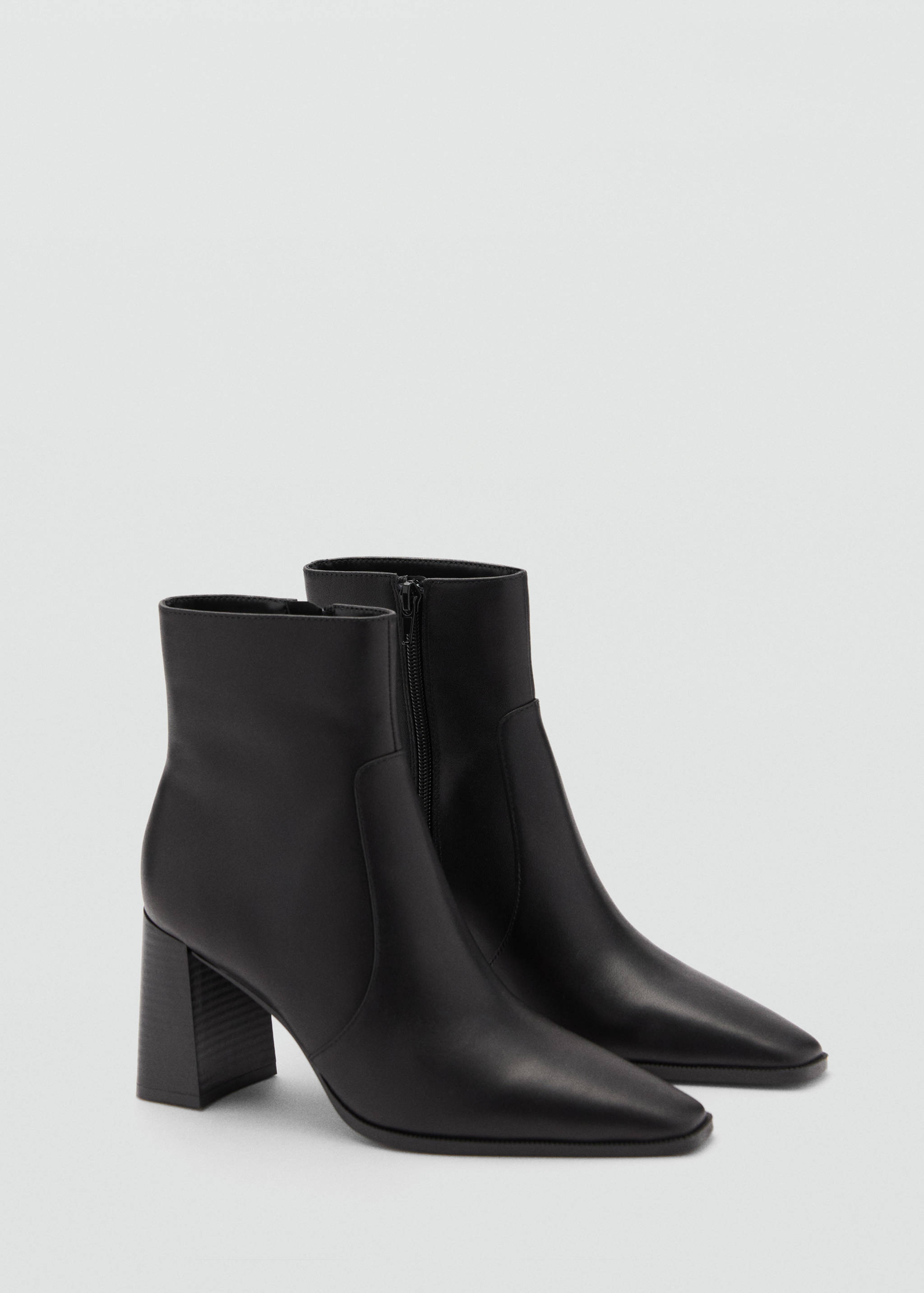 Leather heeled boots - Medium plane