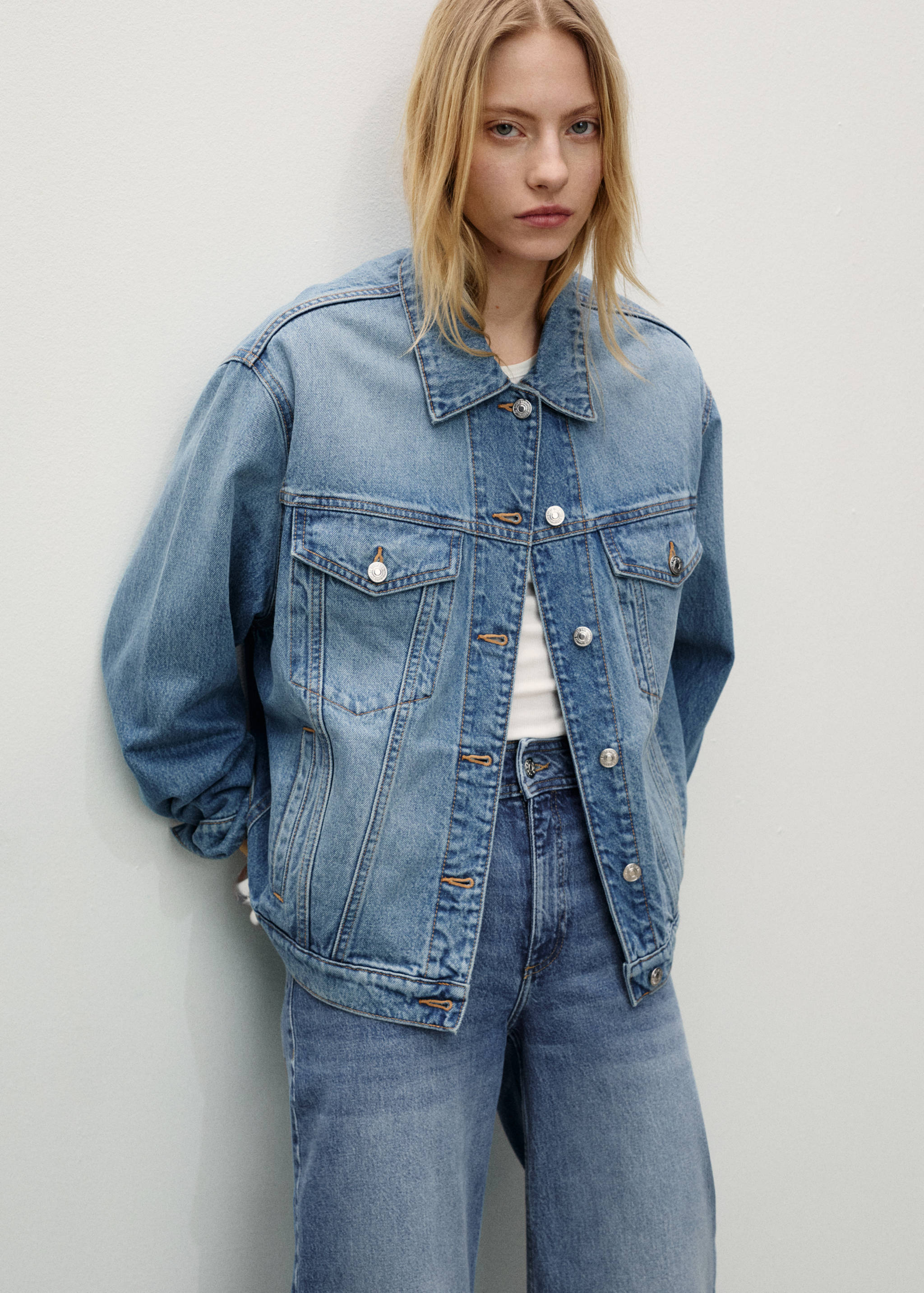 Jean style jupe-culotte Catherin taille haute - Détail de l'article 1