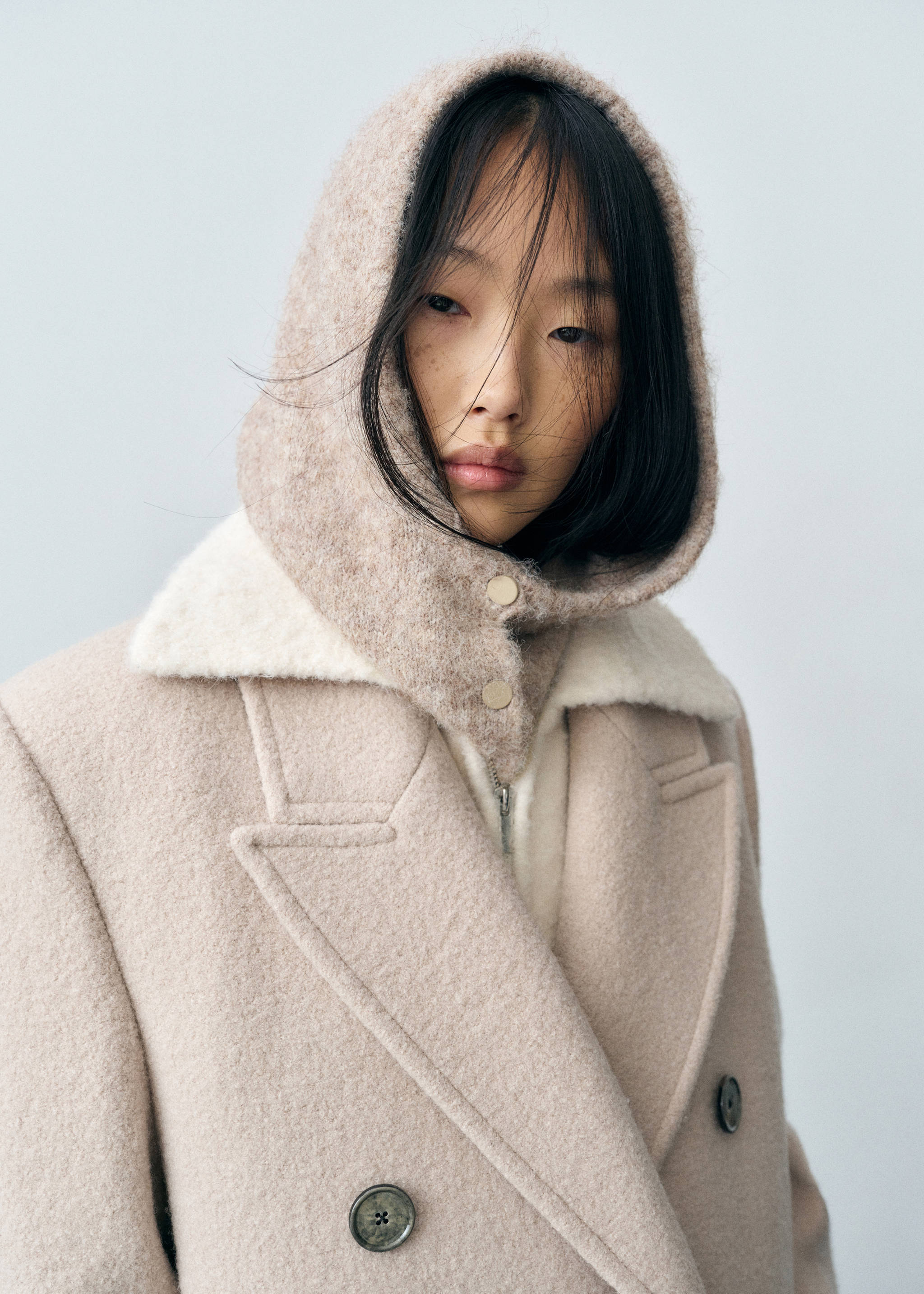 Balaclava knit buttons - General plane