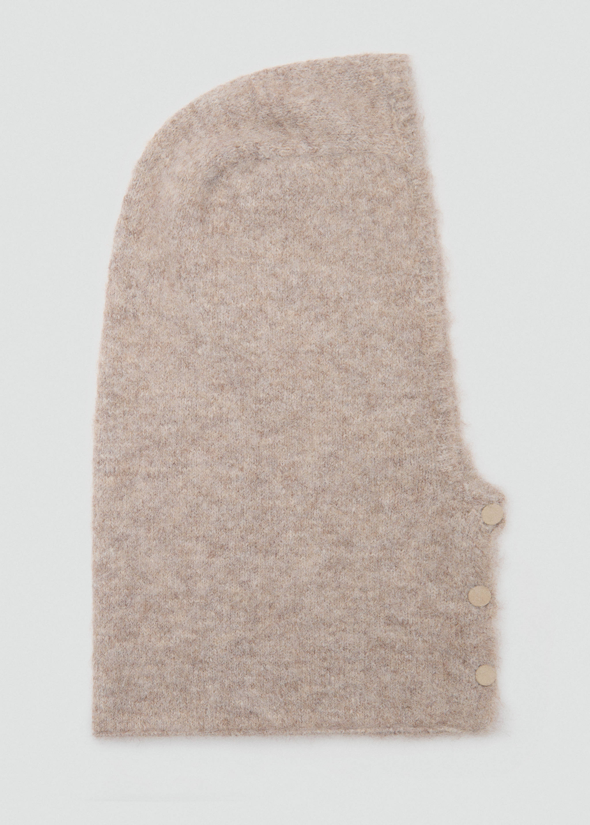 Balaclava knit buttons - Article without model