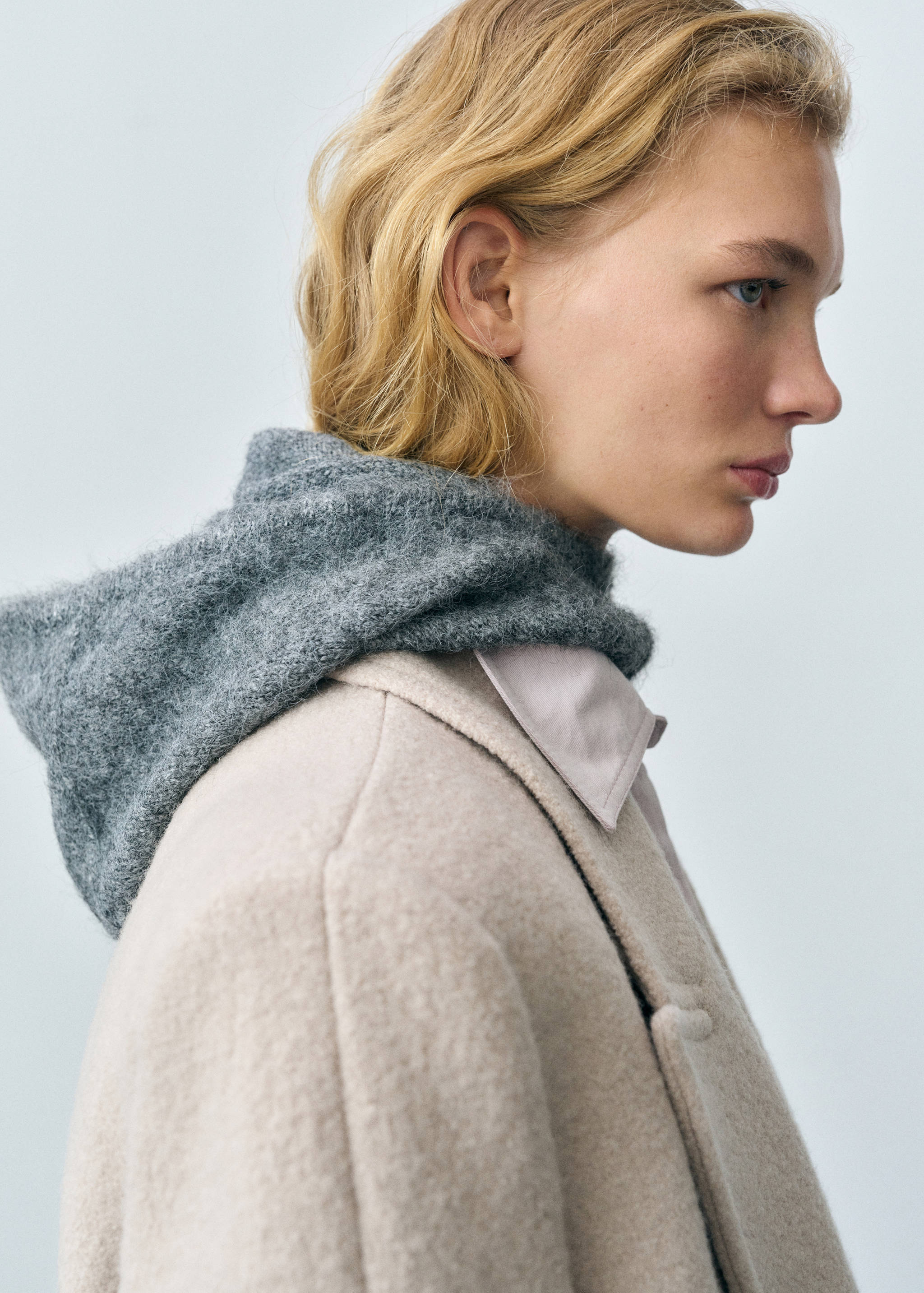 Balaclava knit buttons - General plane