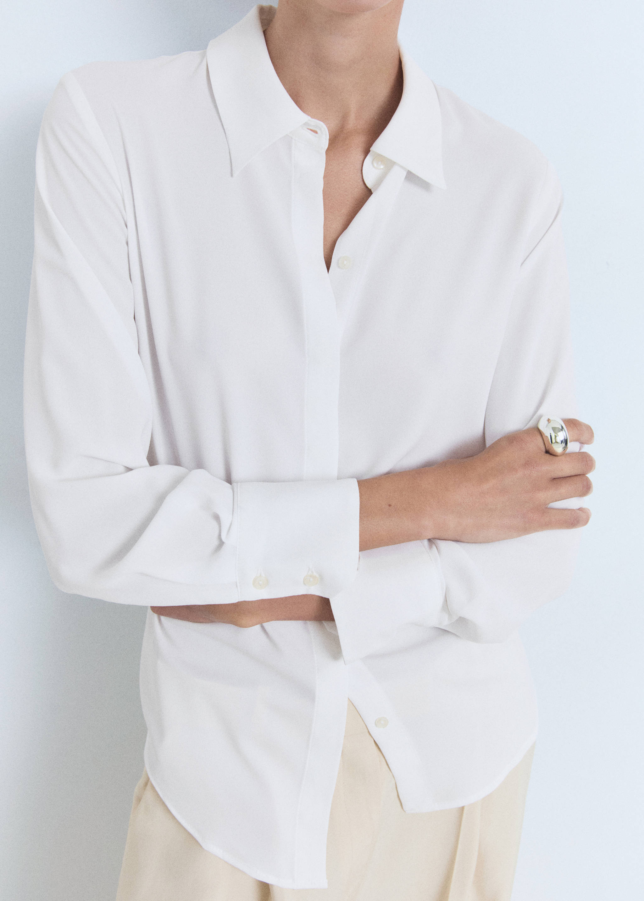 Fluid long-sleeved shirt - Details of the article 2