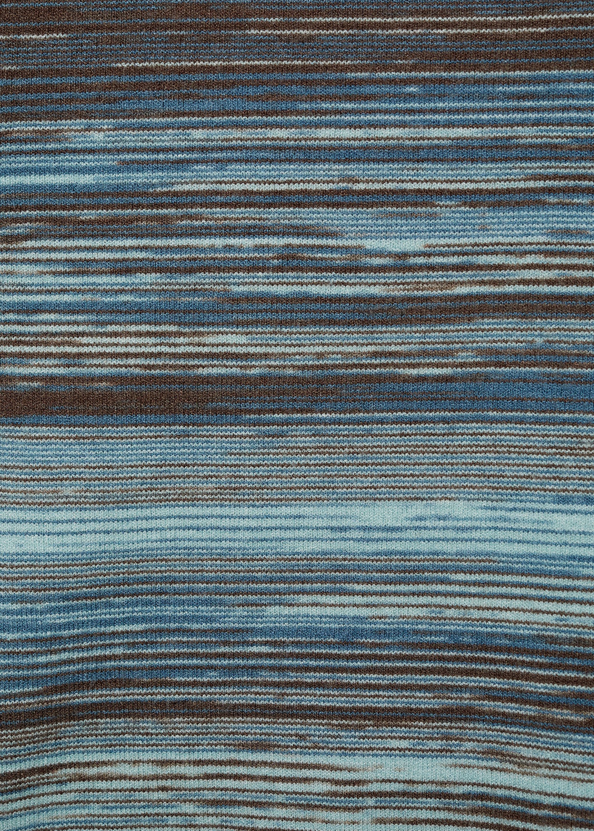 Dik yakalı çizgili kazak - Ürün detayı 0