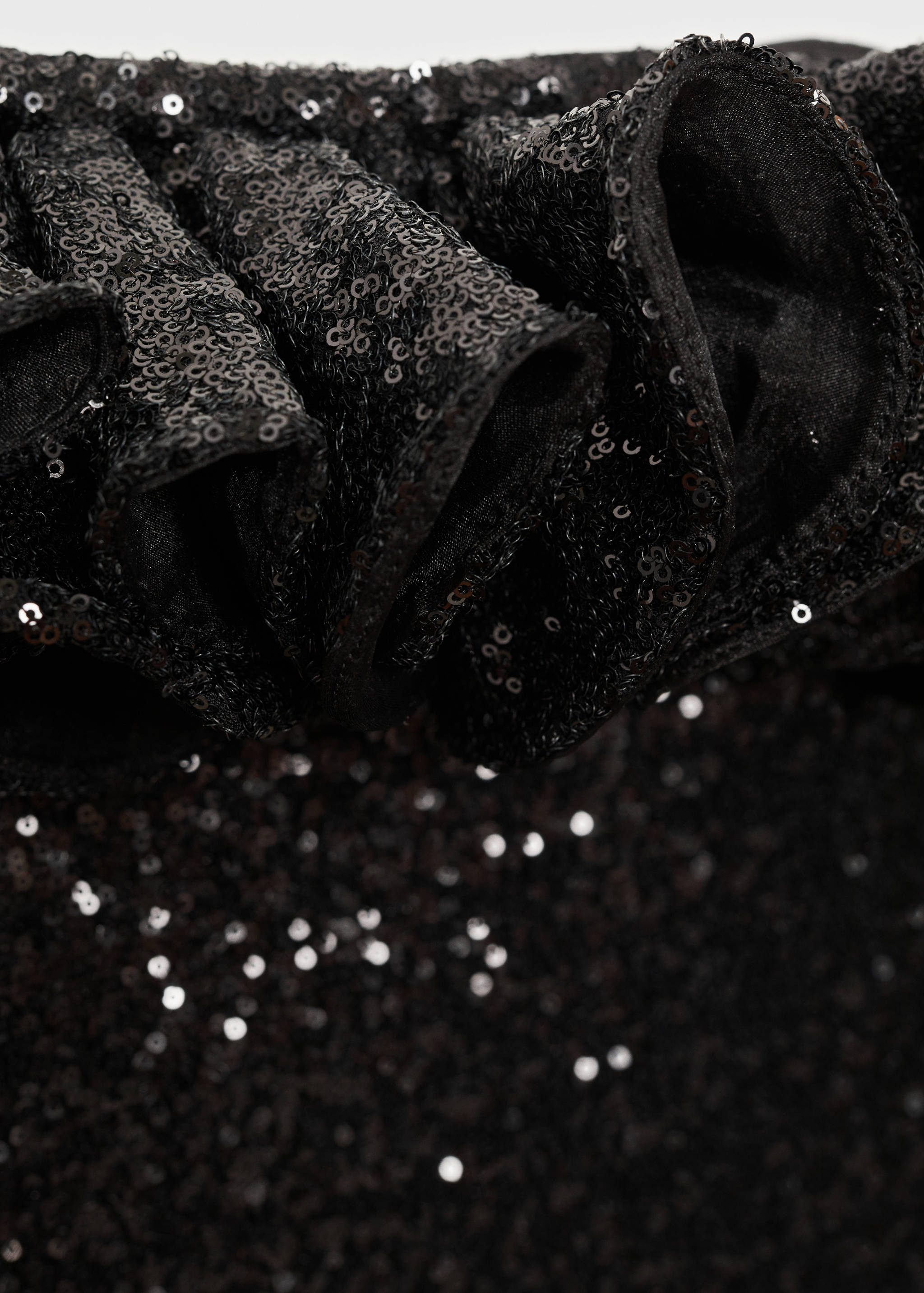 Sequin embellishment ruffle dress - Details of the article 0