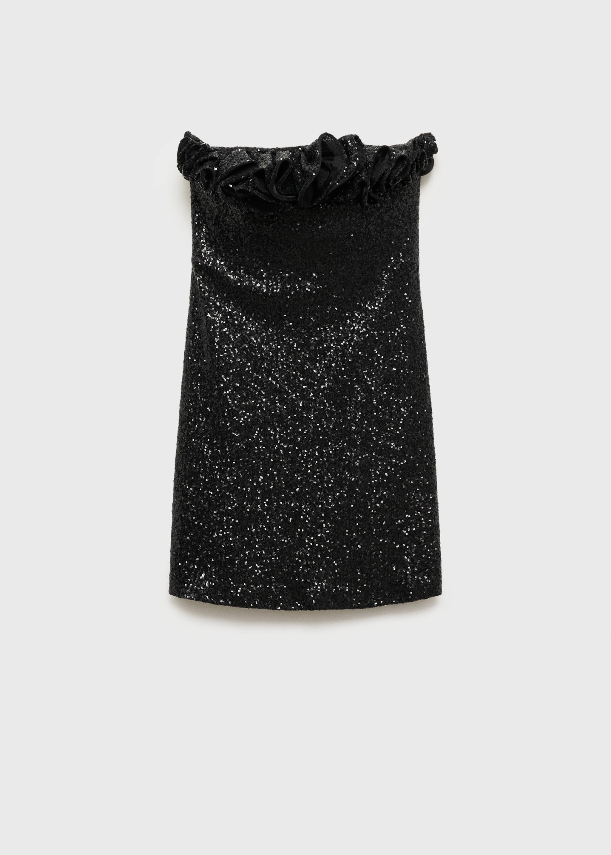 Sequin embellishment ruffle dress - Article without model