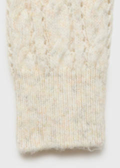Braided sweater with openwork details — Ecru 11