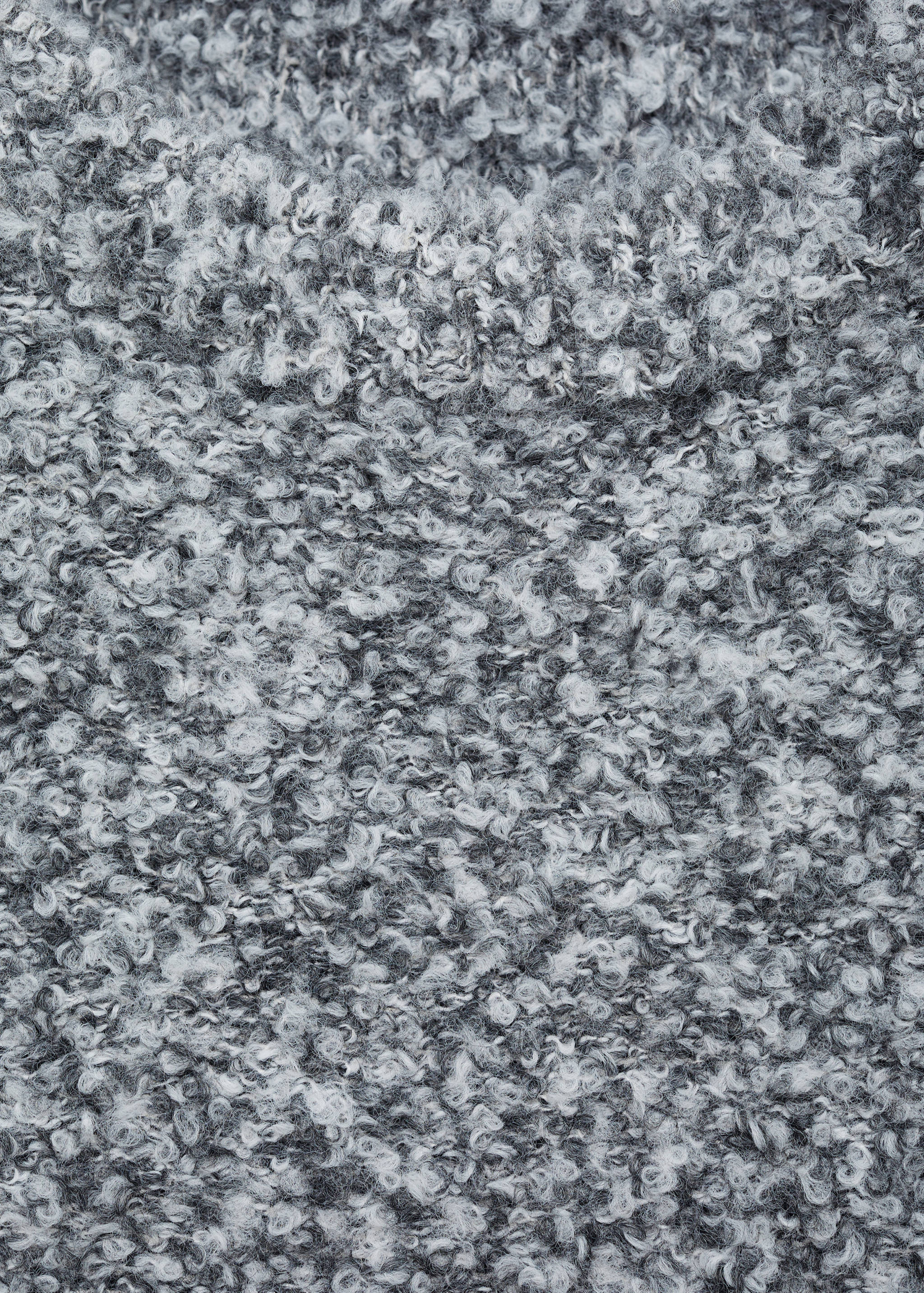 Round-neck bouclé sweater - Details of the article 8