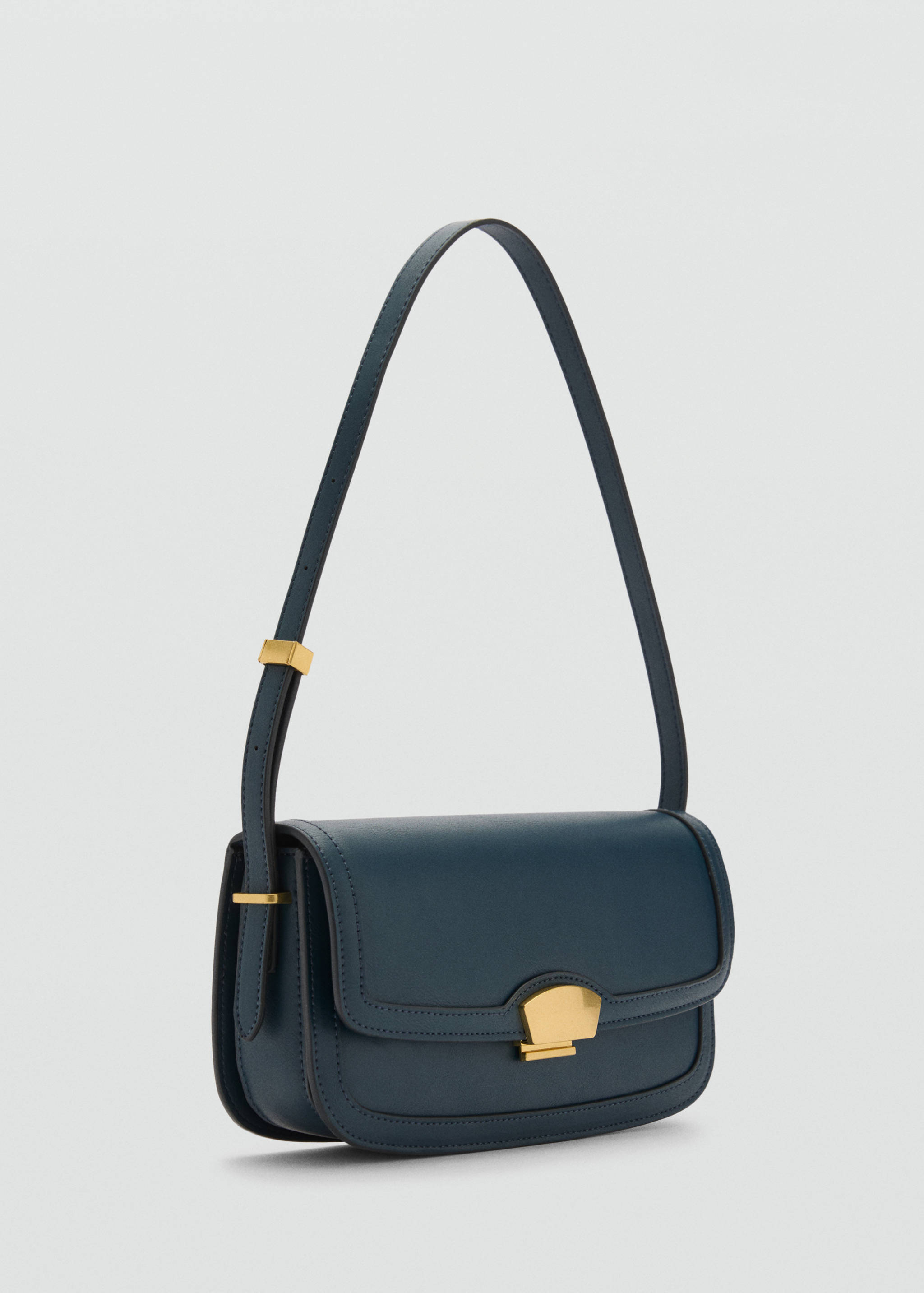 Shoulder bag with metal closure - Medium plane