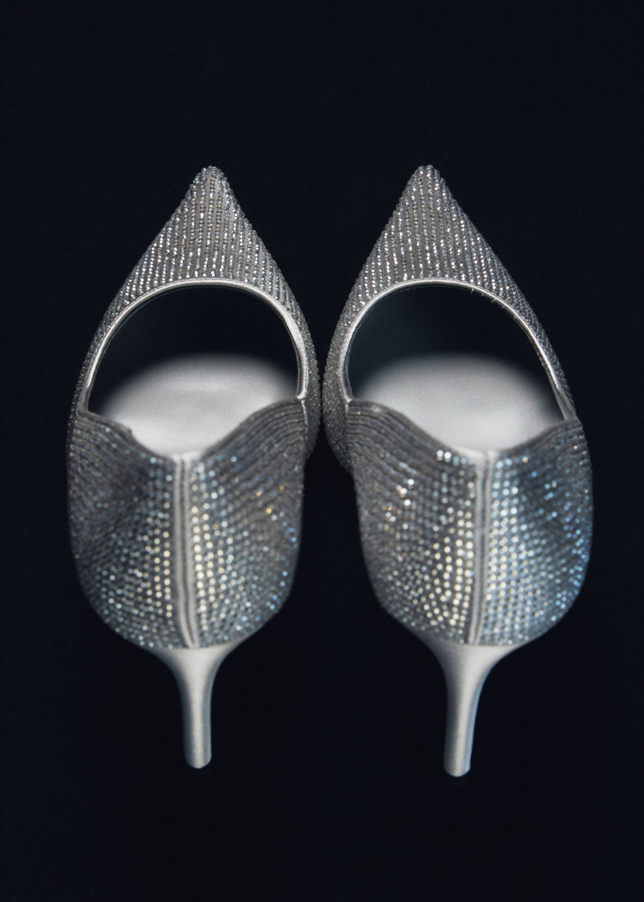 Chaussures talon strass - Plan général, Argent. Ref: 87000415-00.