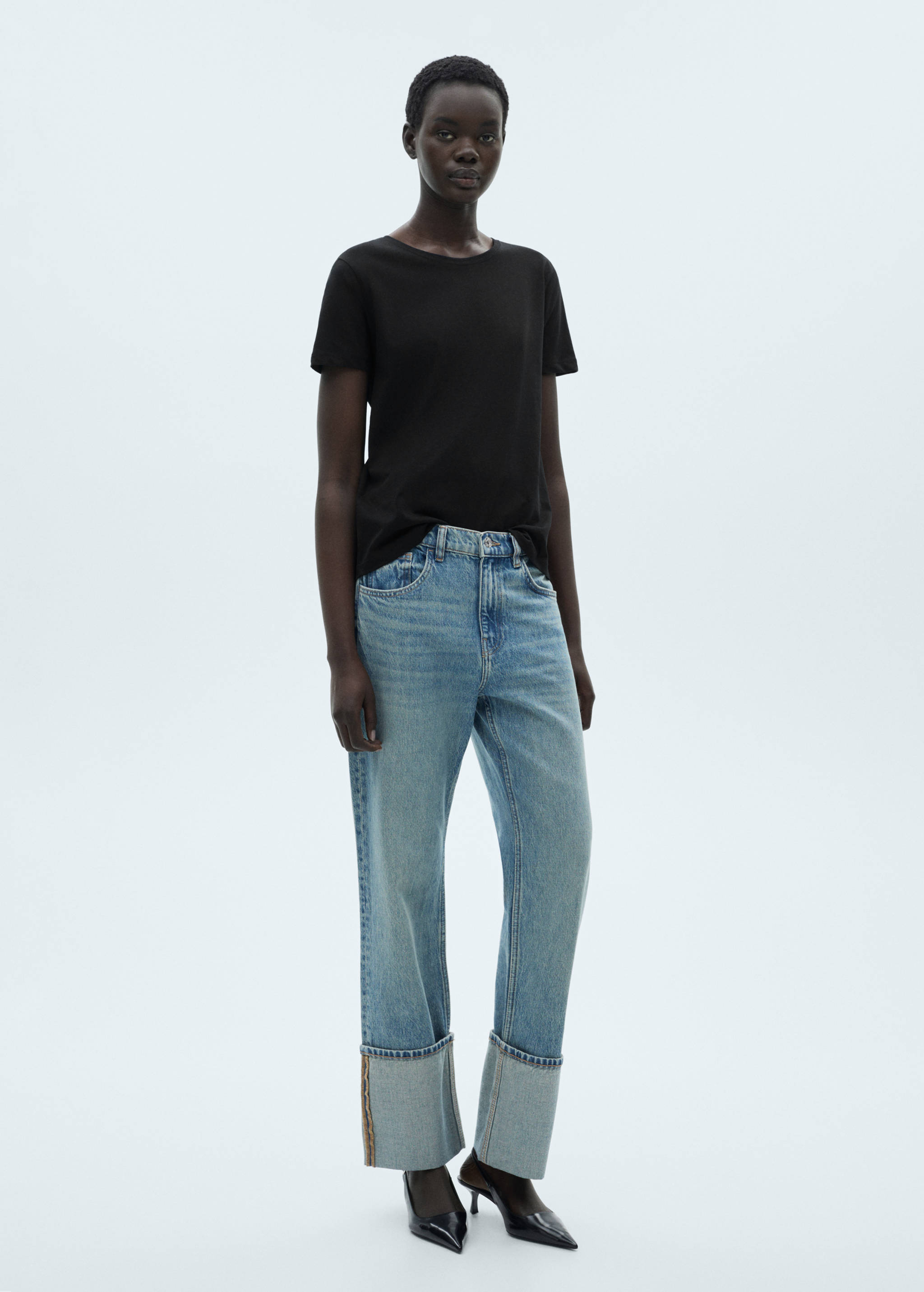 T-shirt coton manches courtes - Plan général