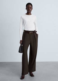 Thin round-neck t-shirt — White 2