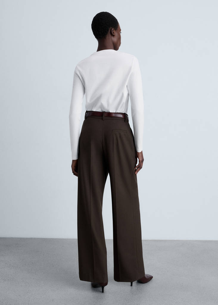 Thin round-neck t-shirt — White