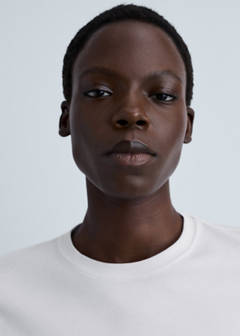 Thin round-neck t-shirt — White 4