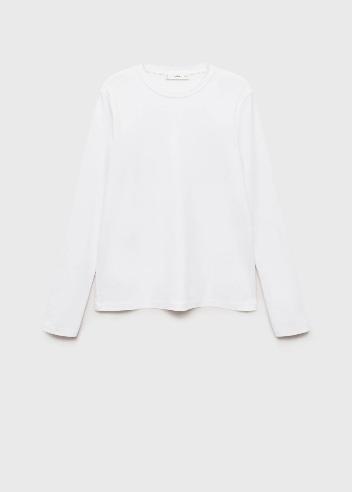 Thin round-neck t-shirt — White