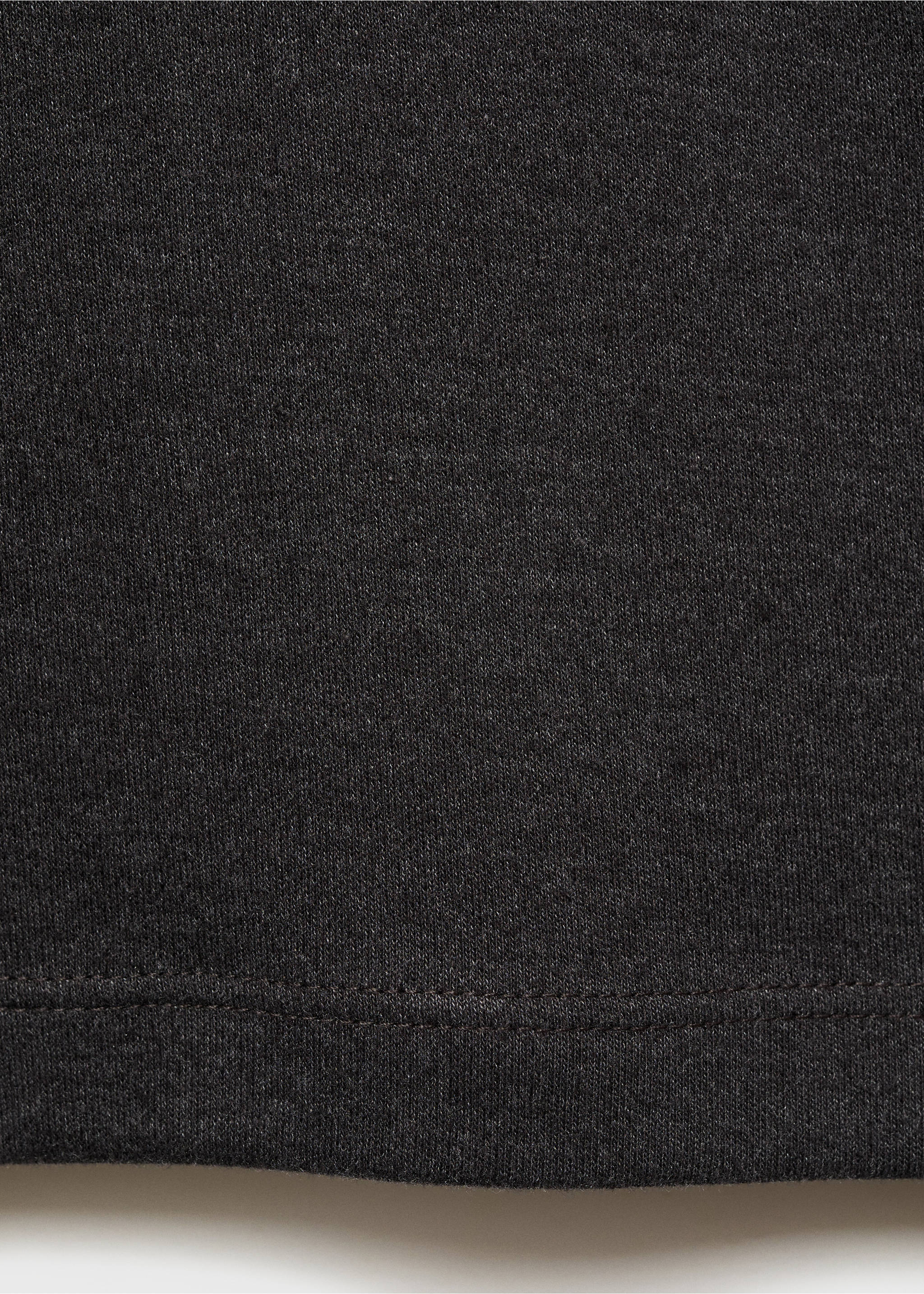 Thin round-neck t-shirt - Details of the article 0, Dark Heather Grey. Ref: 87000441-00.