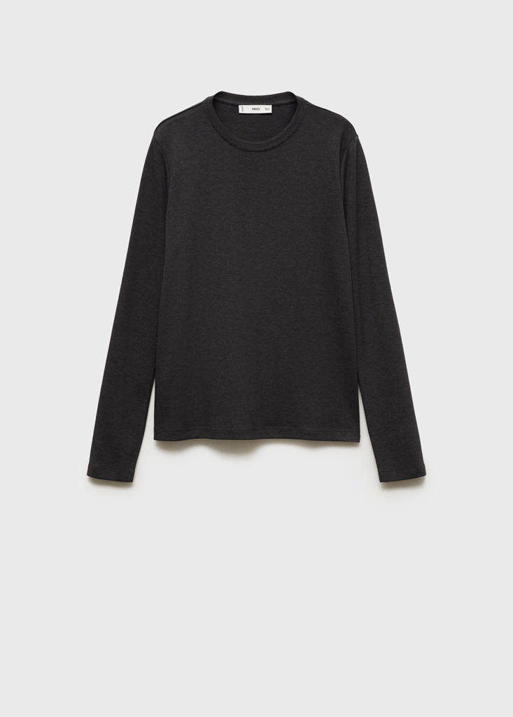 Thin round-neck t-shirt — Dark Heather Grey