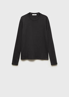 Thin round-neck t-shirt — Dark Heather Grey 5
