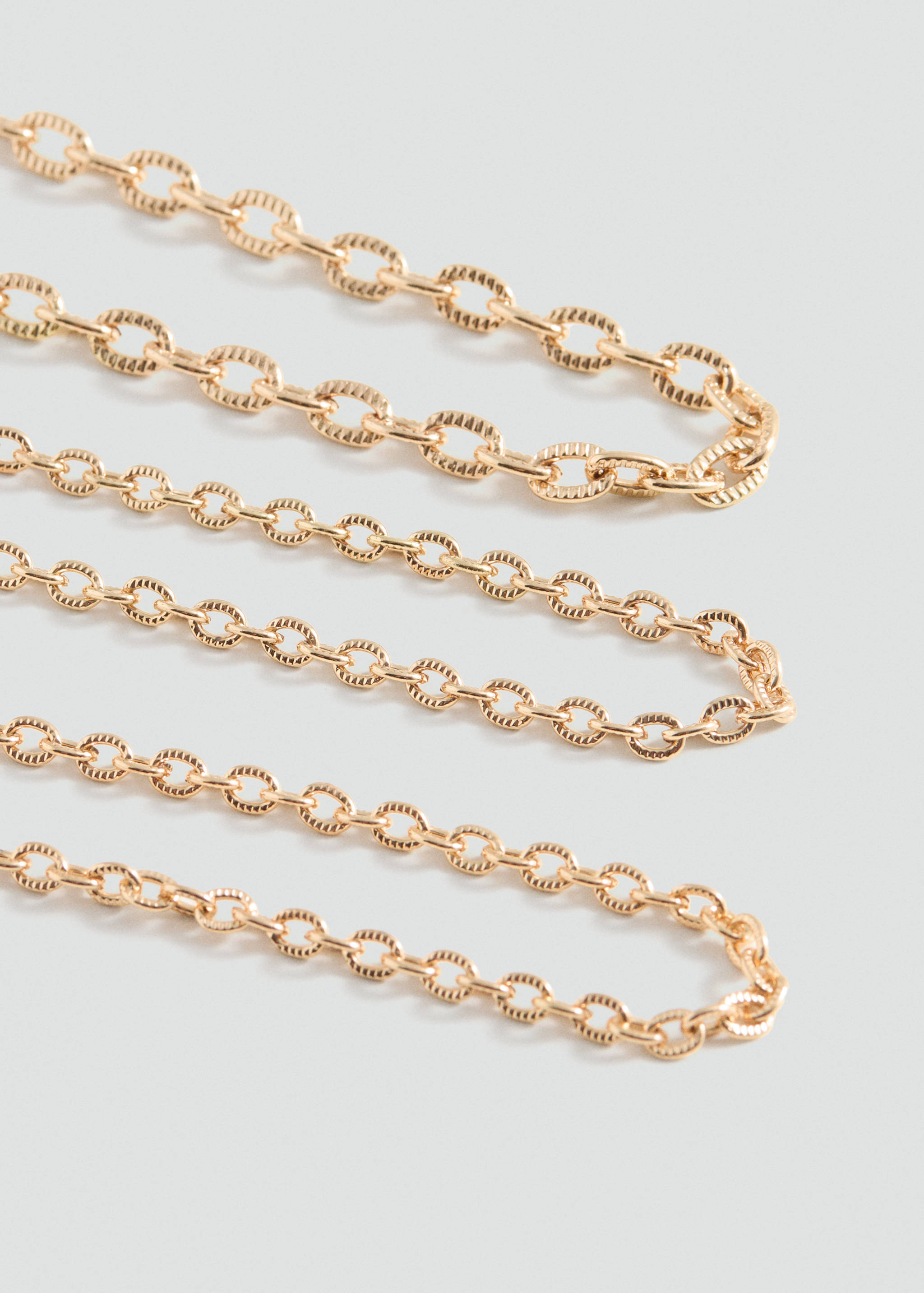 3-pak halskettingen - Middenvlak