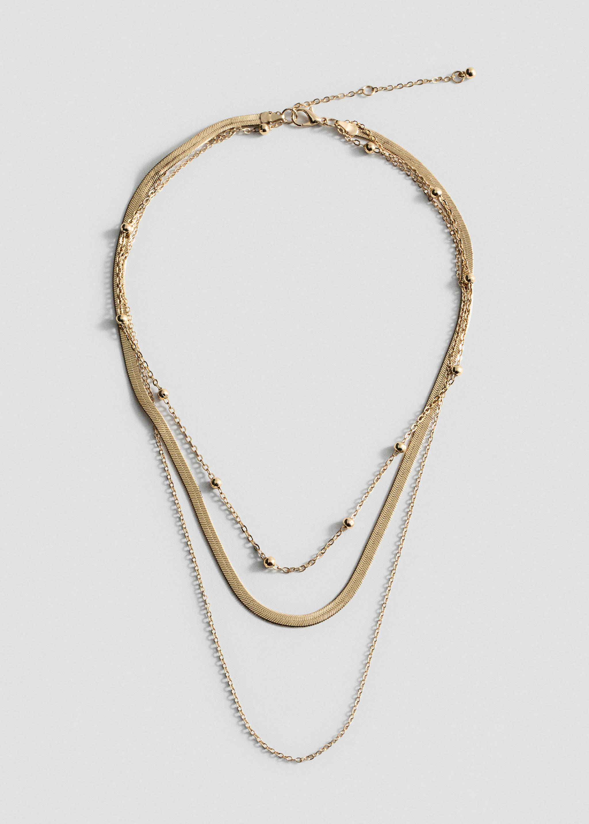 Long triple necklace - Article without model