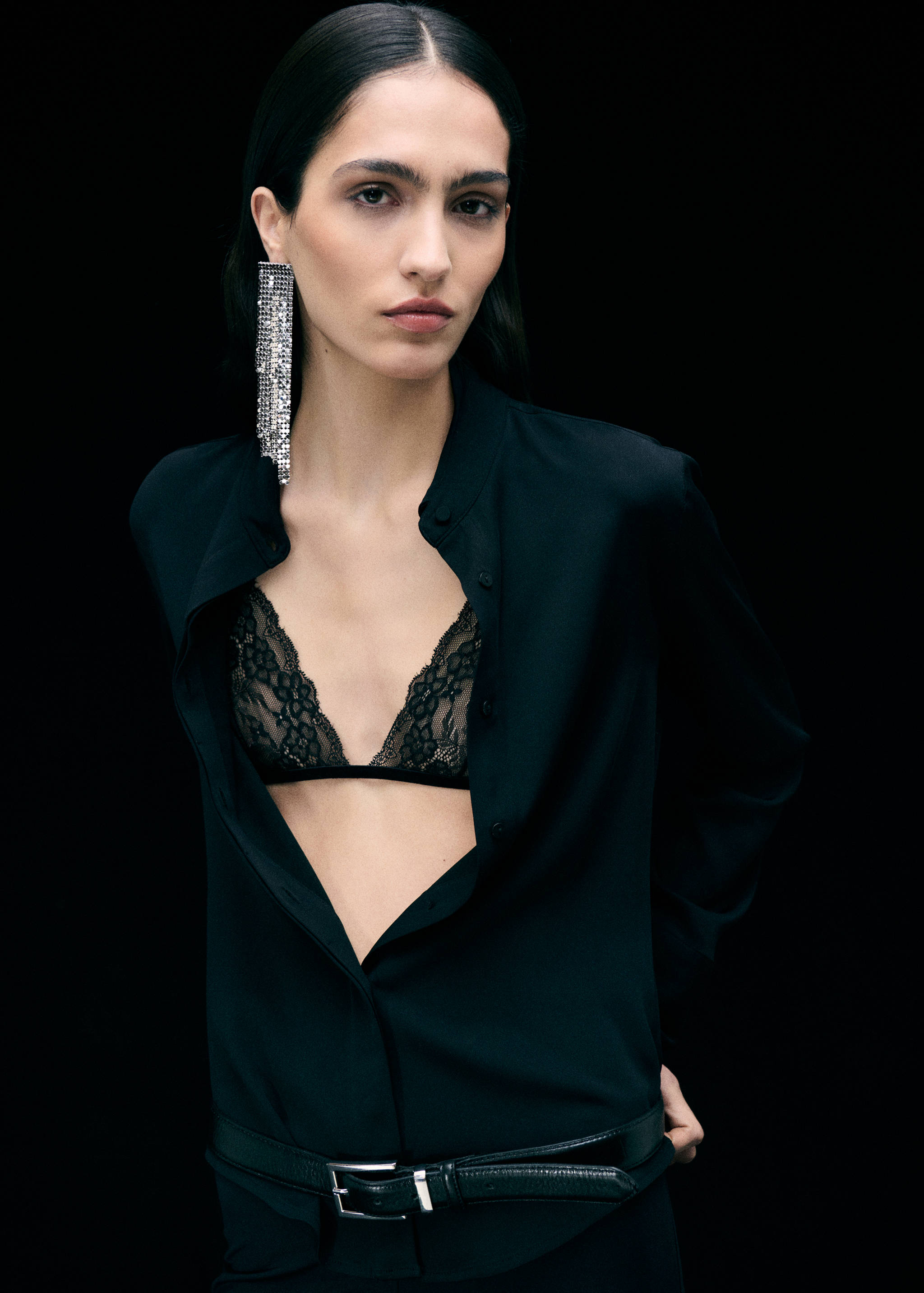 Glitter waterfall earrings - General plane