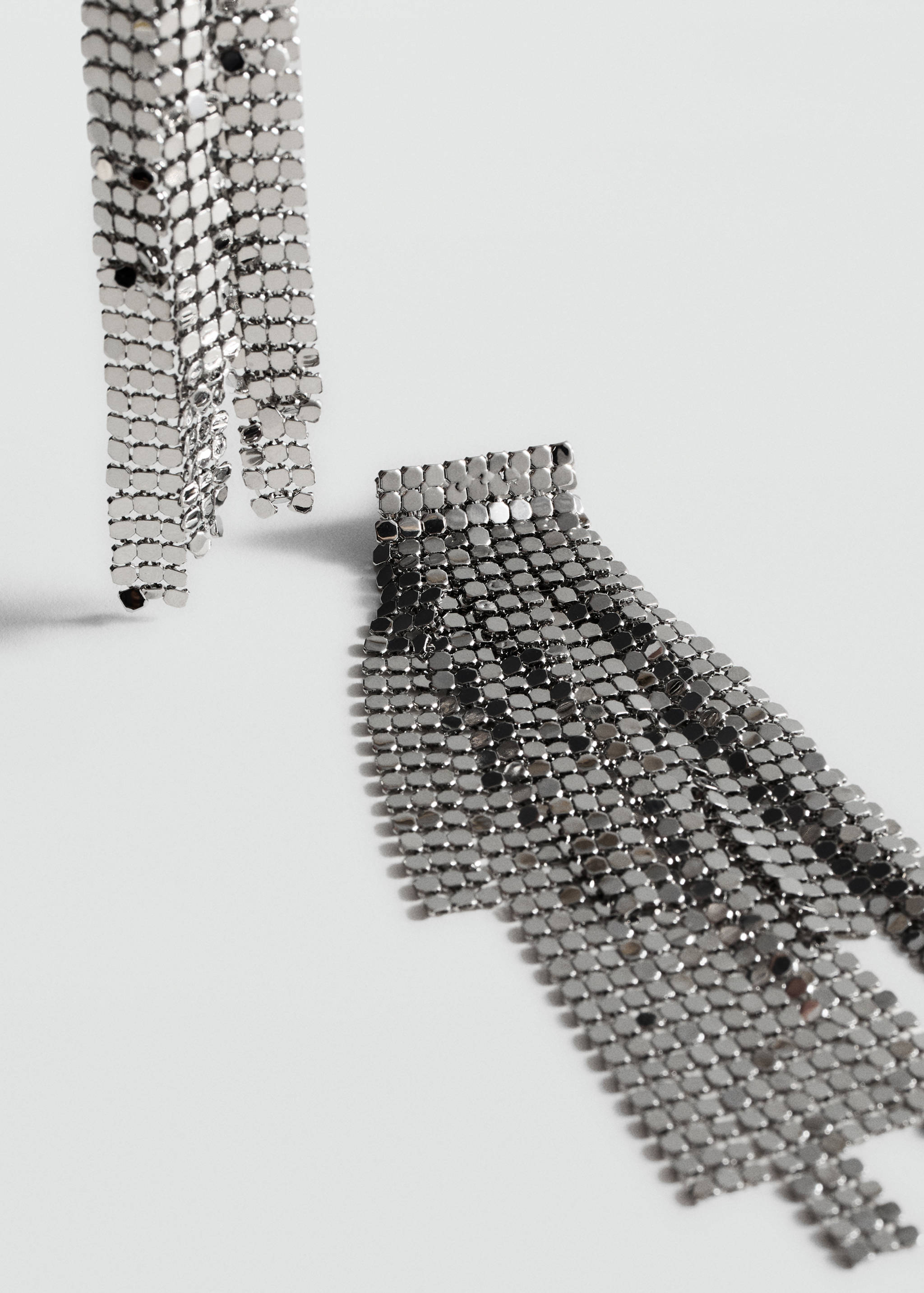 Glitter waterfall earrings - Medium plane