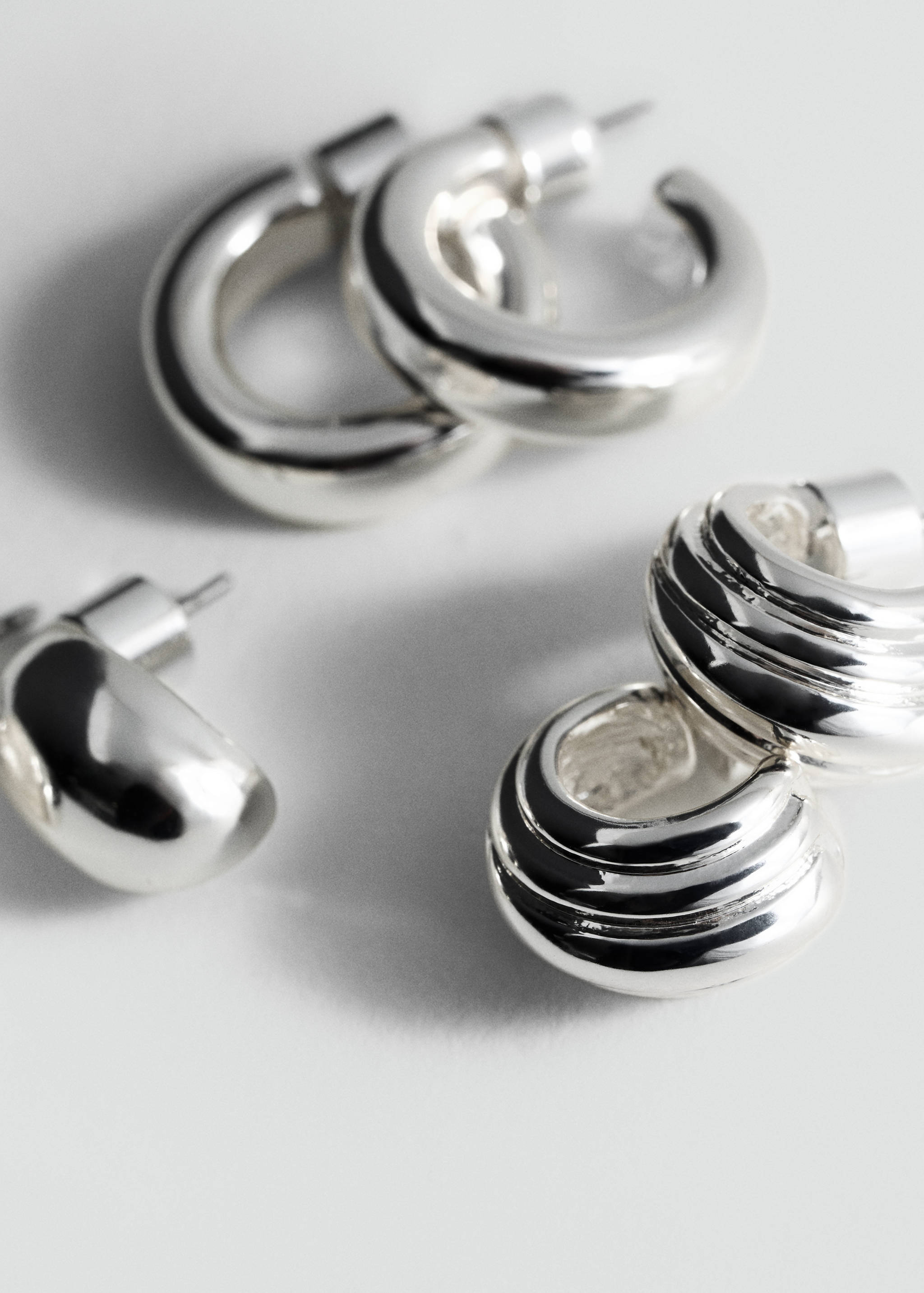 Combined earring set - Medium plane