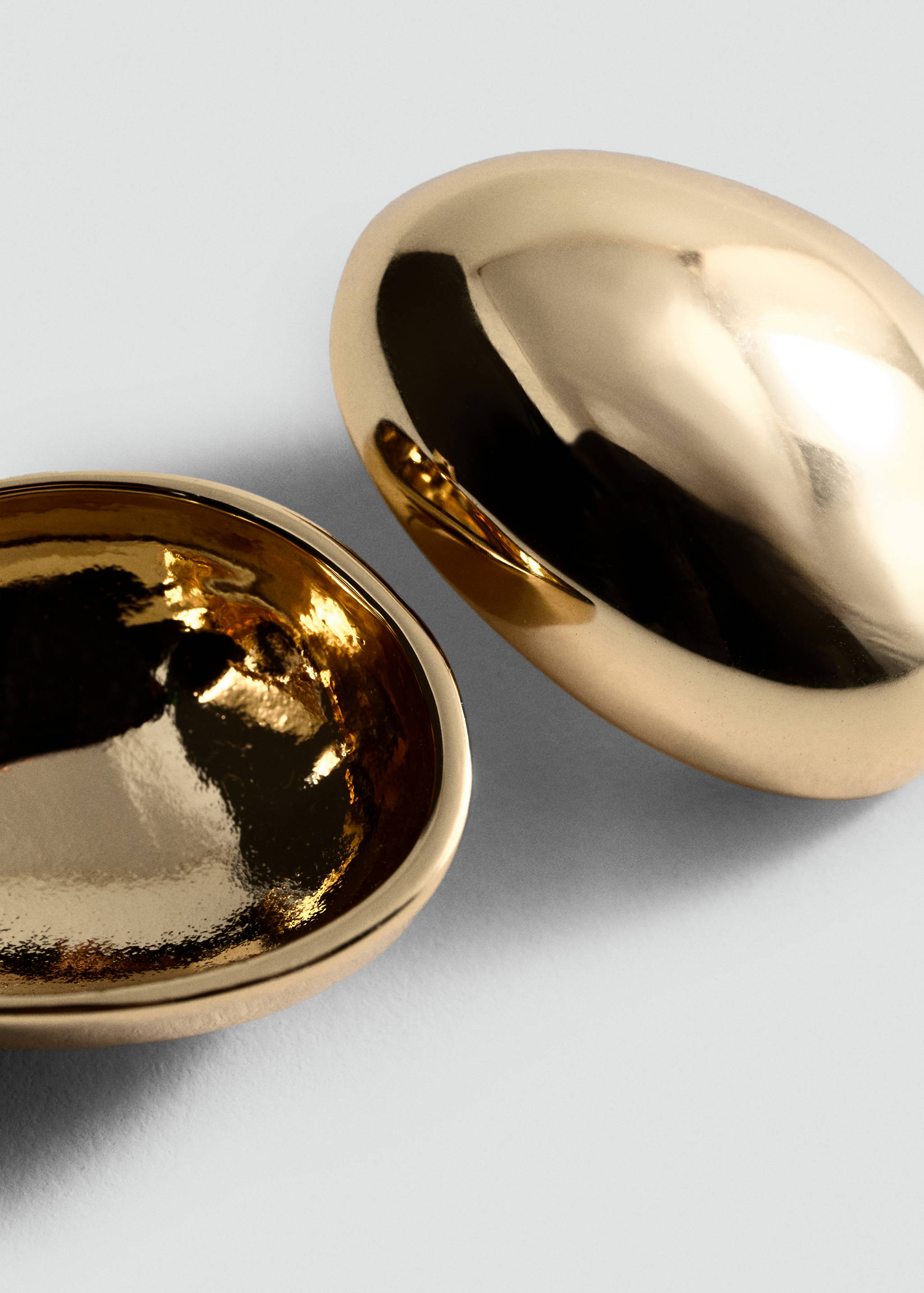 Round volume earrings - Medium plane