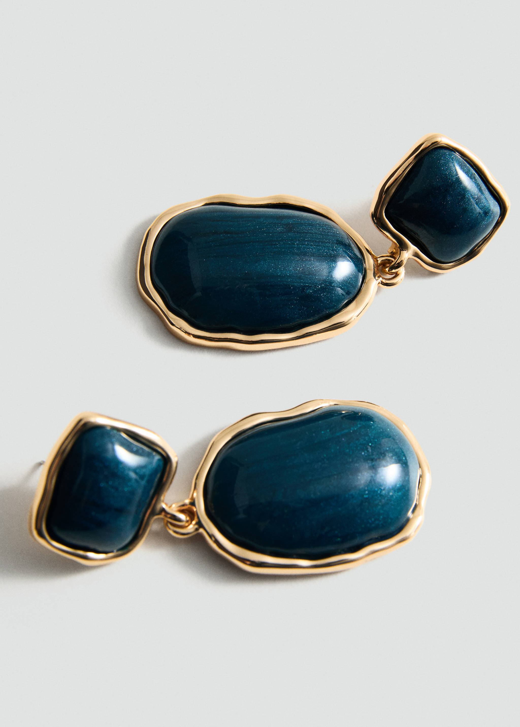 Beaded drop earrings - Medium plane