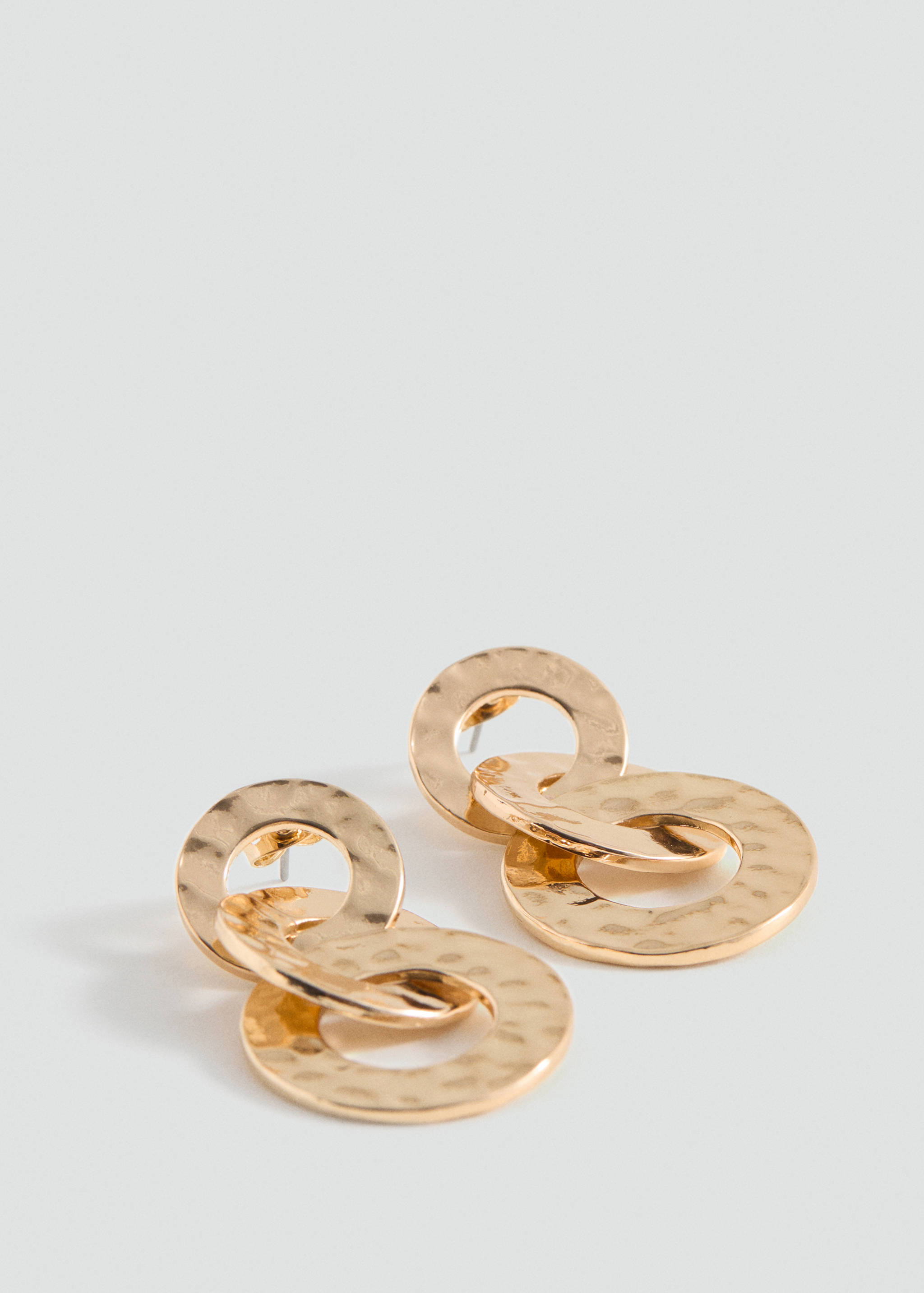 Intertwined hoop earrings - Medium plane