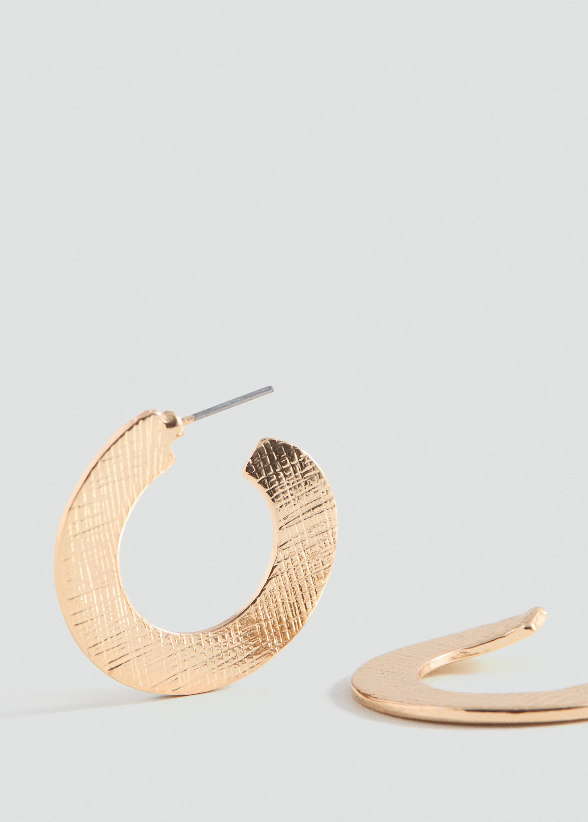 Open circular earrings - Medium plane