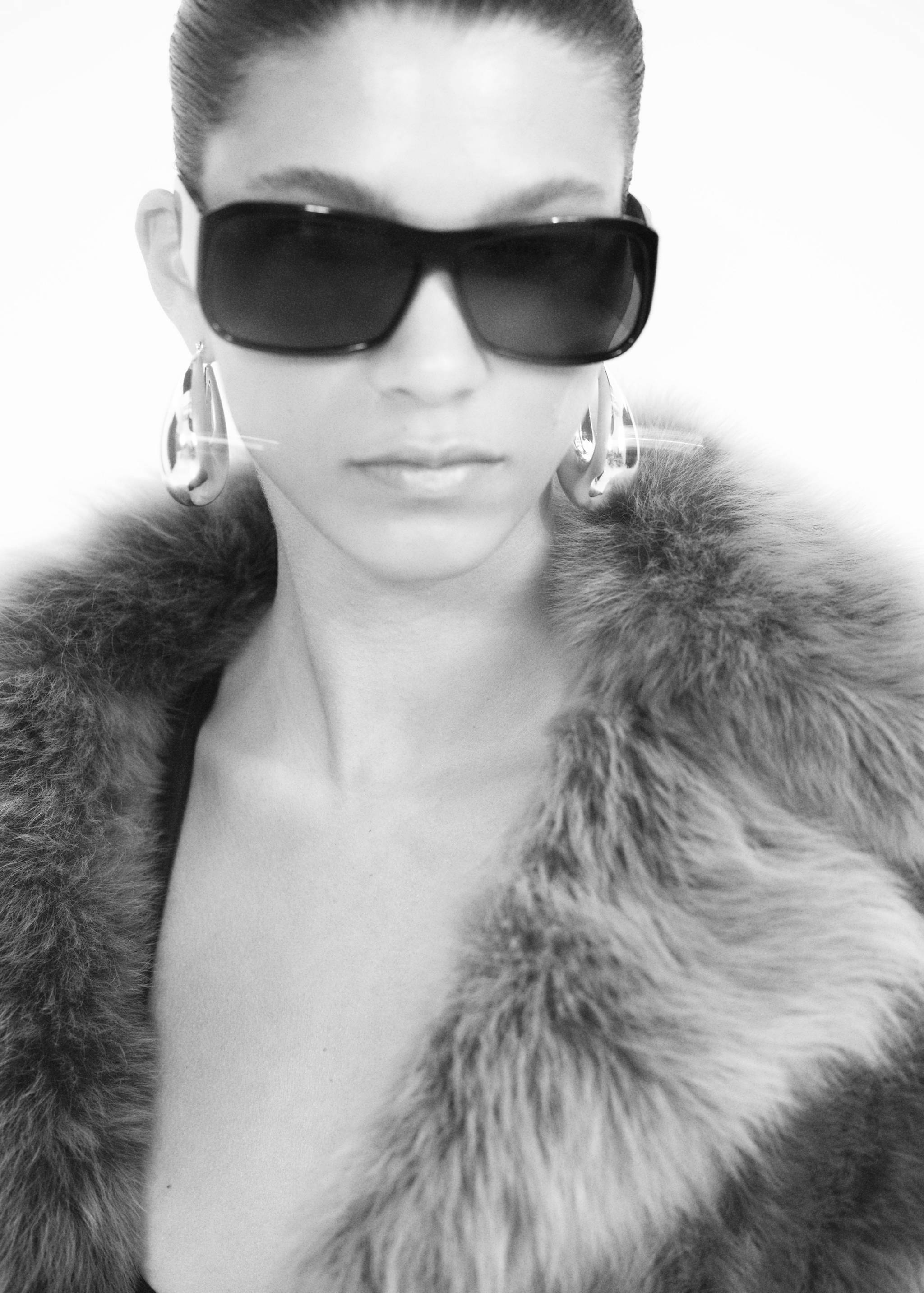 Volume oval-hoop earrings - General plane